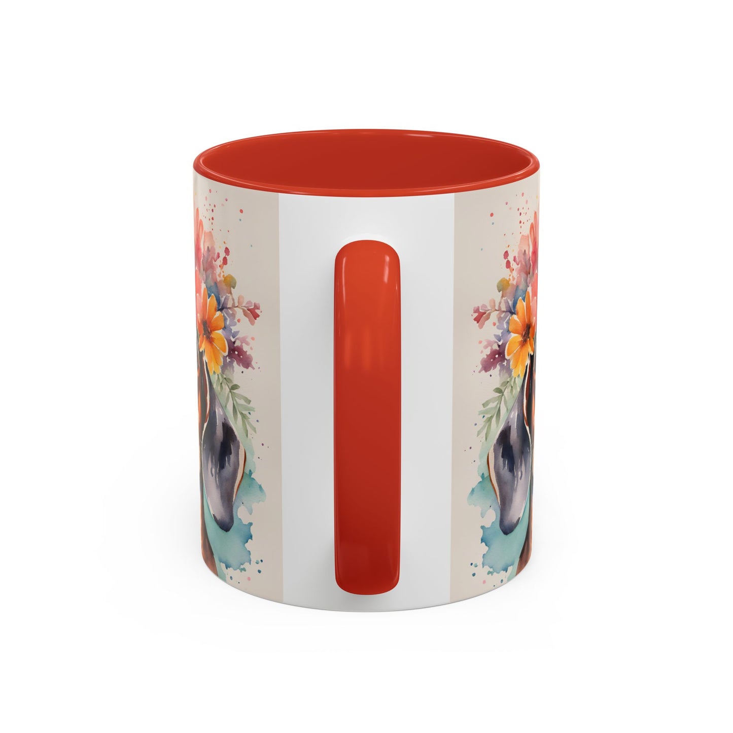 Dachshund 01 Accent Coffee Mug - Dog Lover Gift