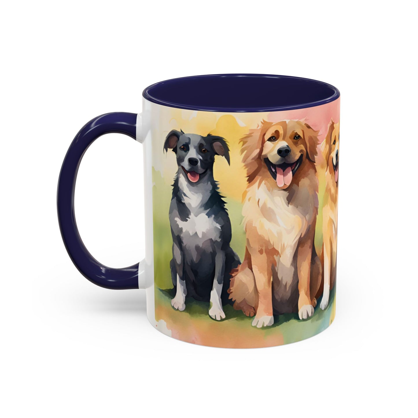 Multicoloured Doggies 08 Accent Mug 11oz