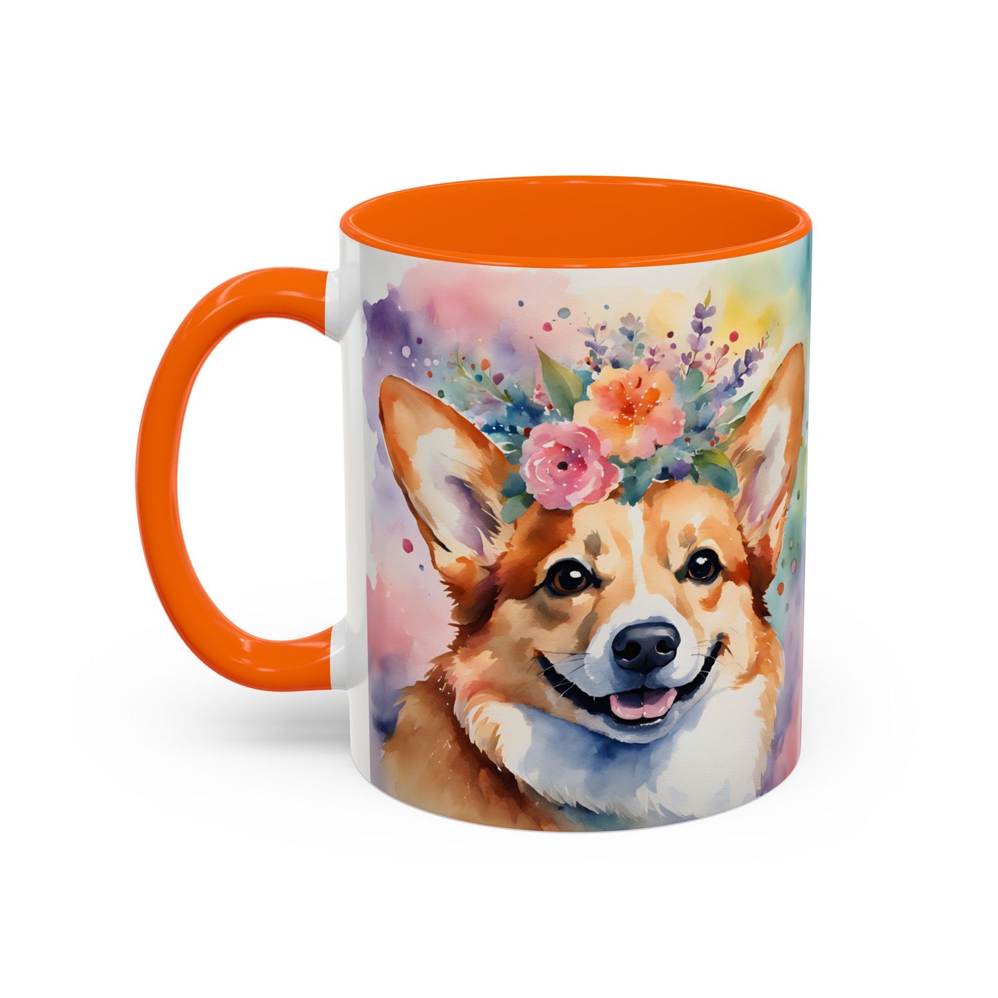 Corgi 04 Accent Coffee Mug - Dog Lover Gift