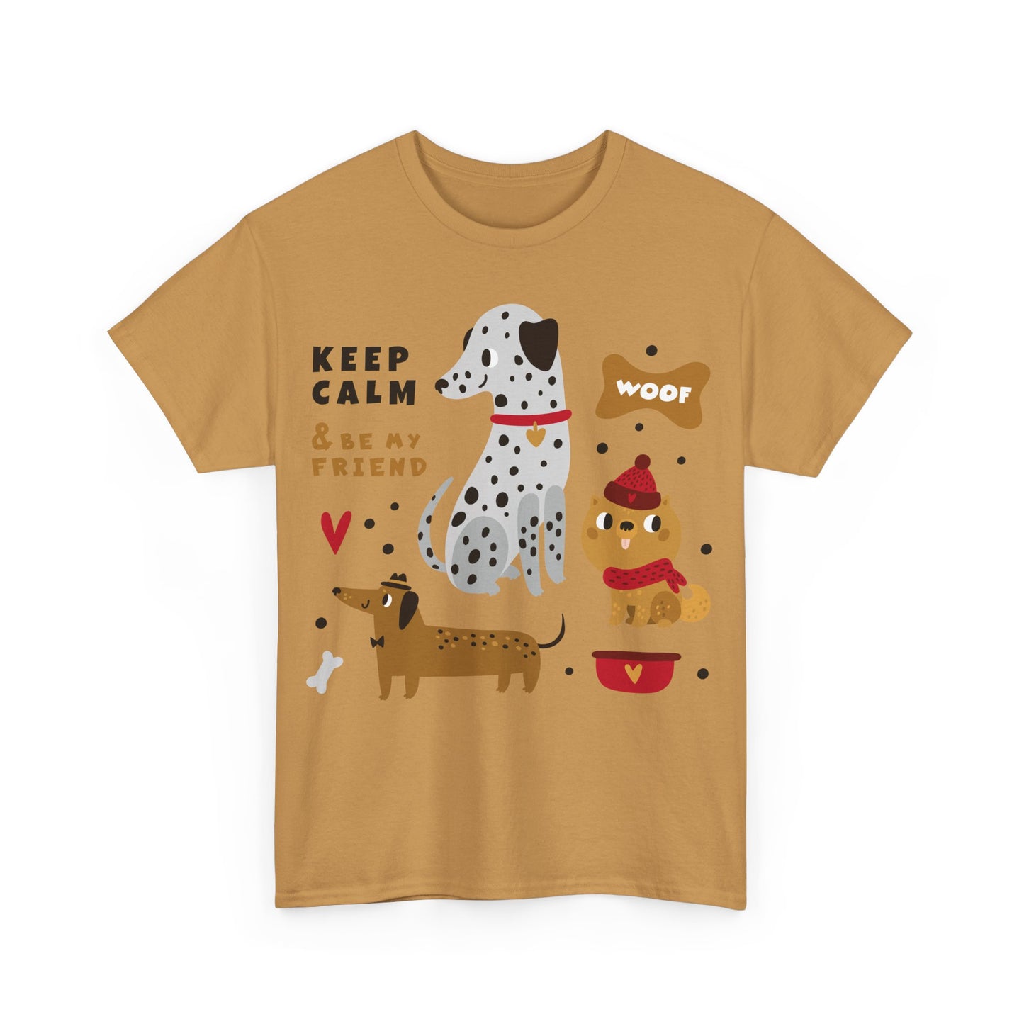 Keep Calm And Be My Friend Unisex Heavy Cotton Tee