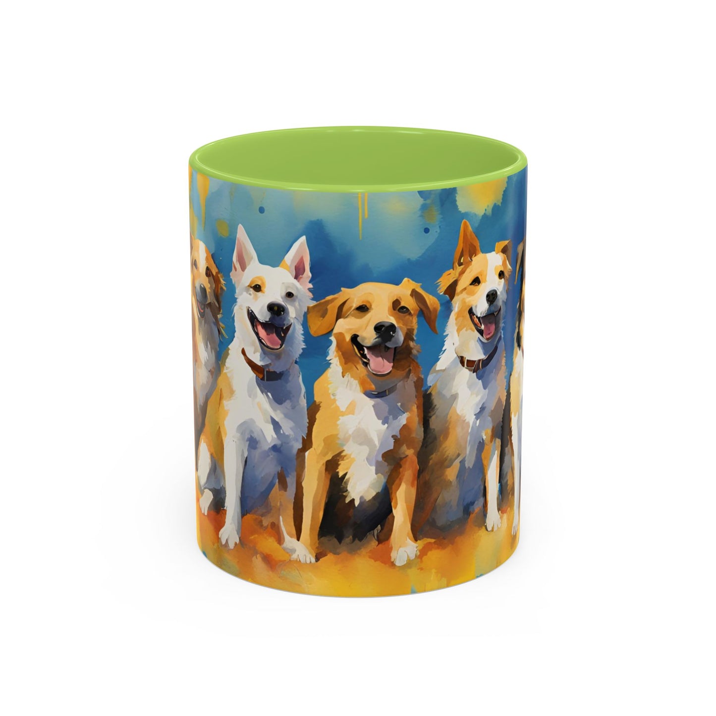 Multicolored Doggies 01 Accent Mug 11oz