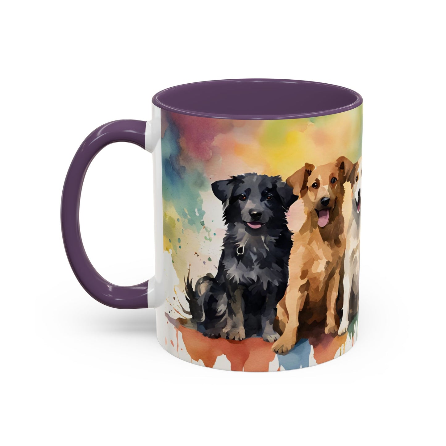 Multicoloured Doggies 02 Accent Mug 11oz