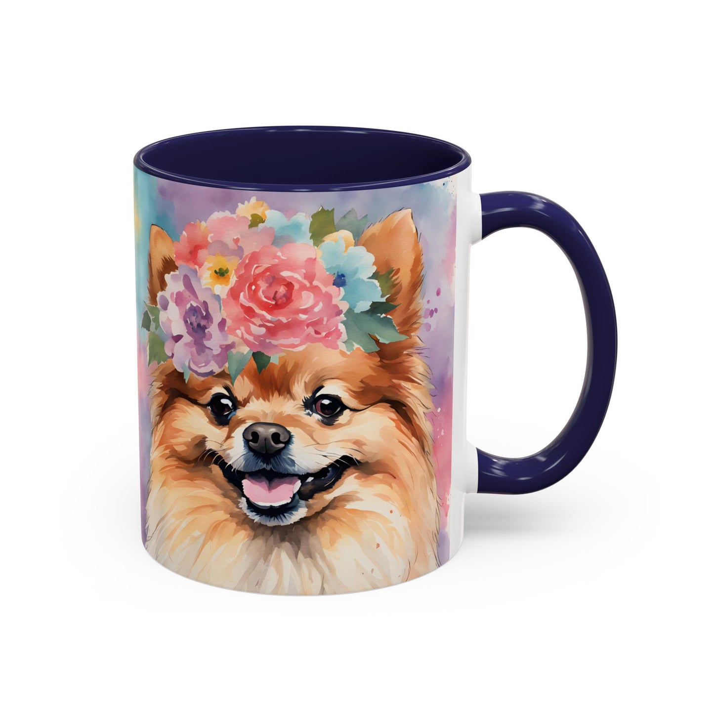 Pomeranian 01 Accent Coffee Mug - Dog Lover Gift