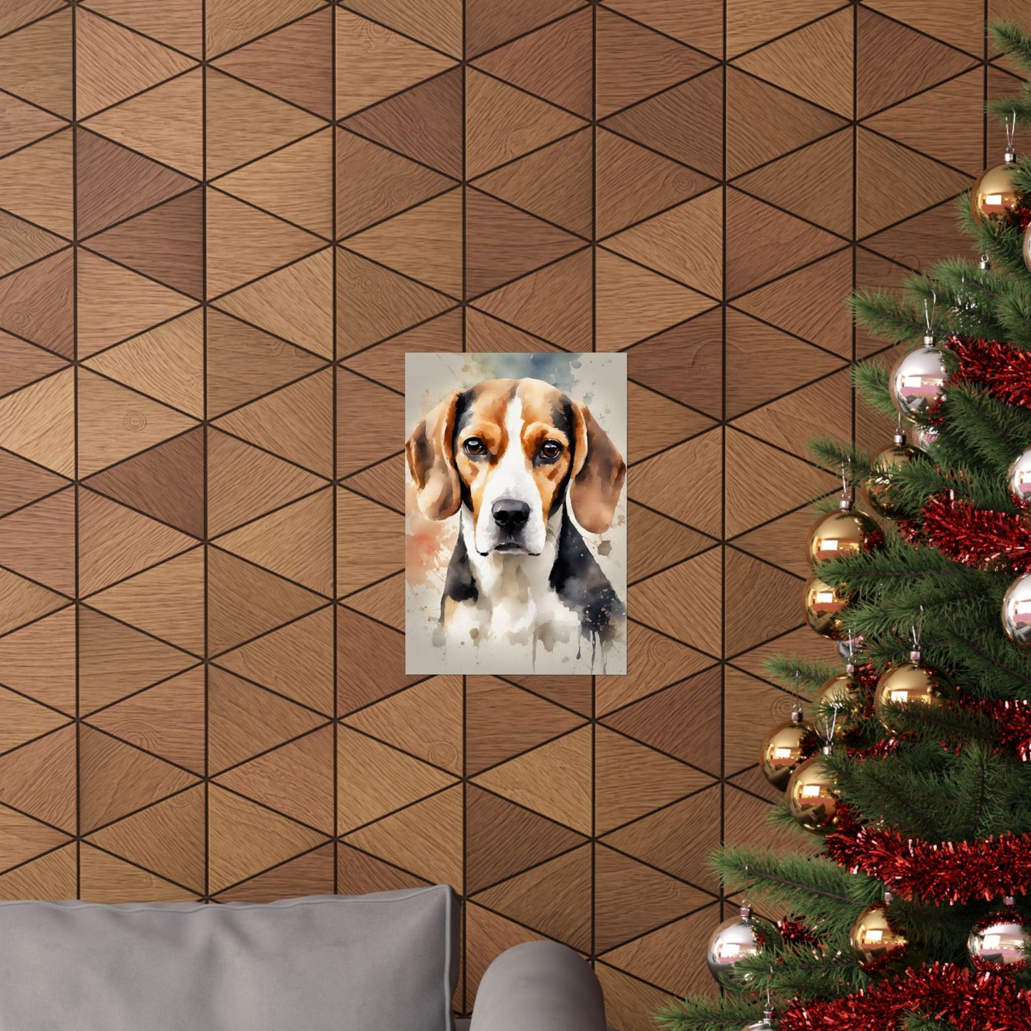 Dogs Beagle 02 Matte Vertical Poster