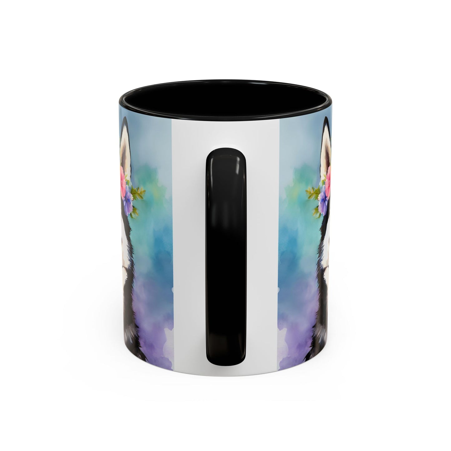 Husky 01 Accent Coffee Mug - Dog Lover Gift