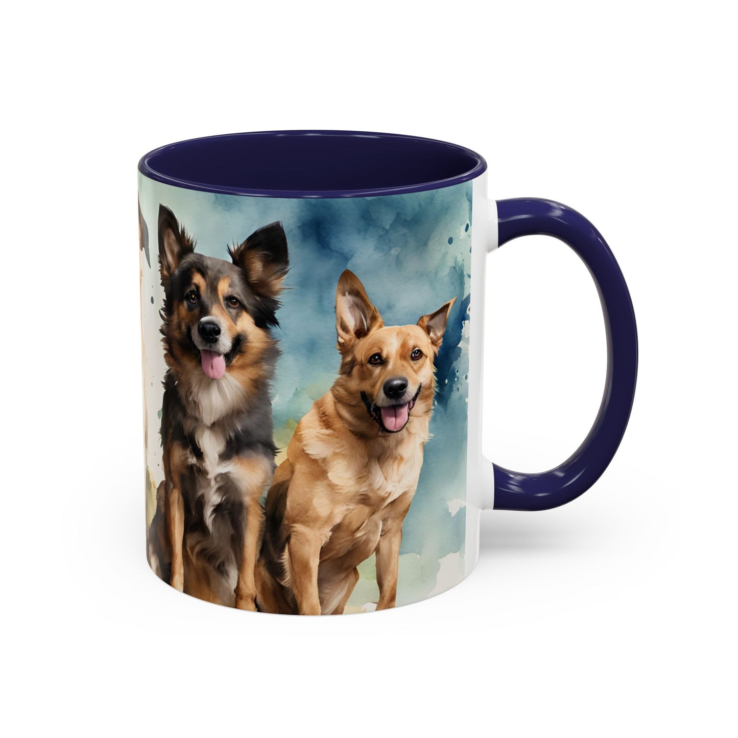 Multicoloured Doggies 06 Accent Mug 11oz