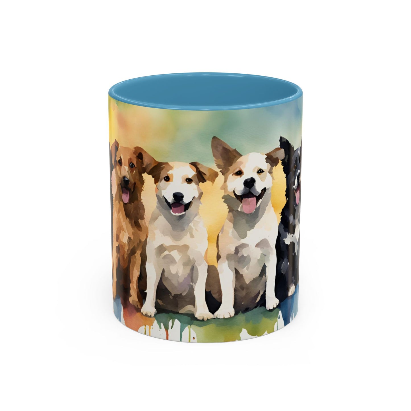 Multicoloured Doggies 02 Accent Mug 11oz