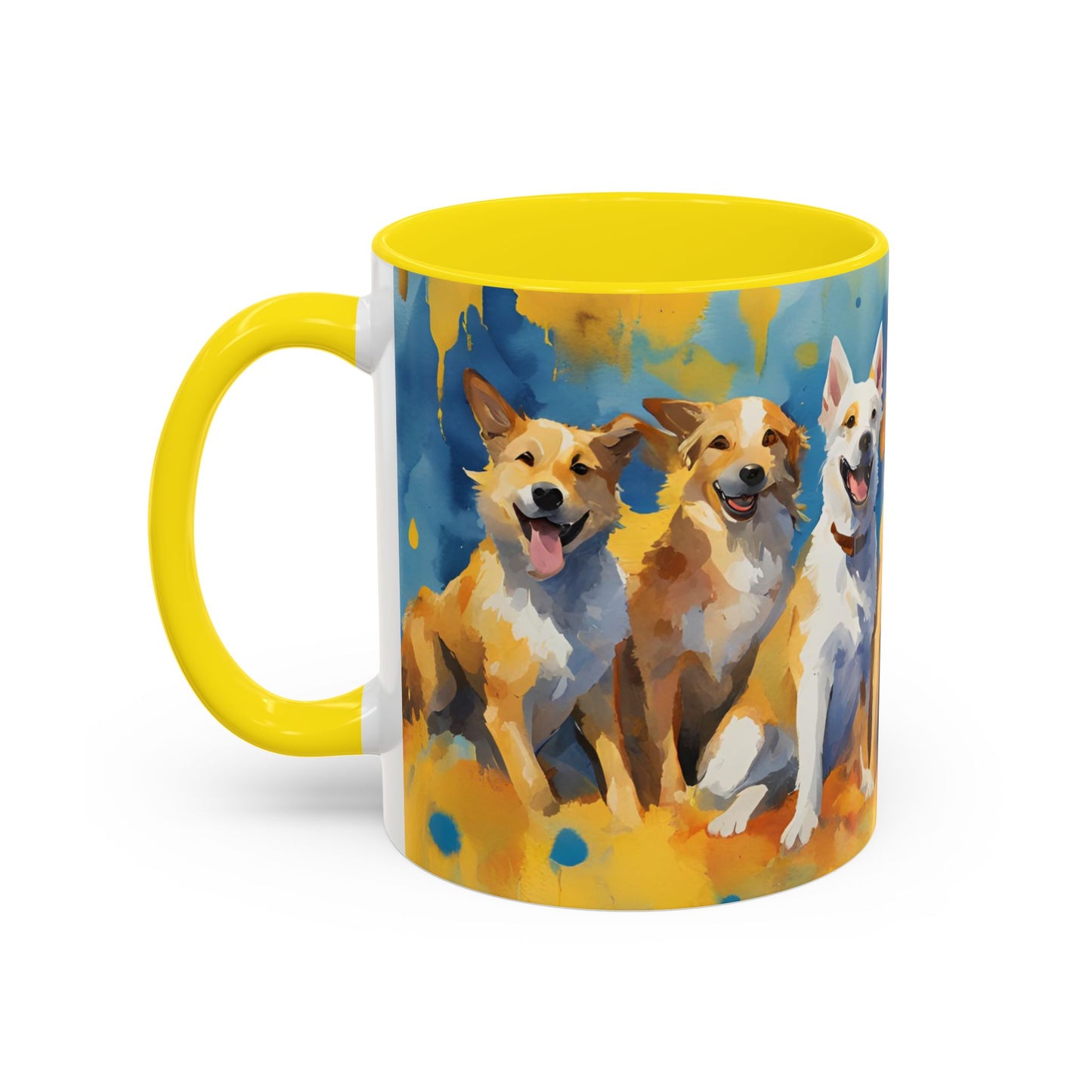 Multicolored Doggies 01 Accent Mug 11oz
