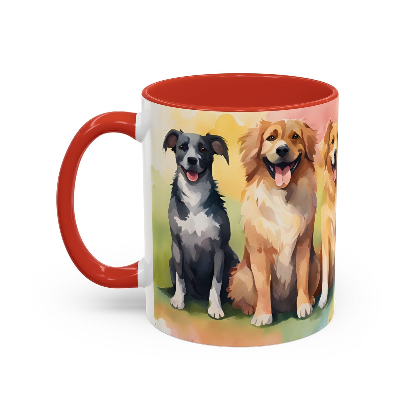 Multicoloured Doggies 08 Accent Mug 11oz