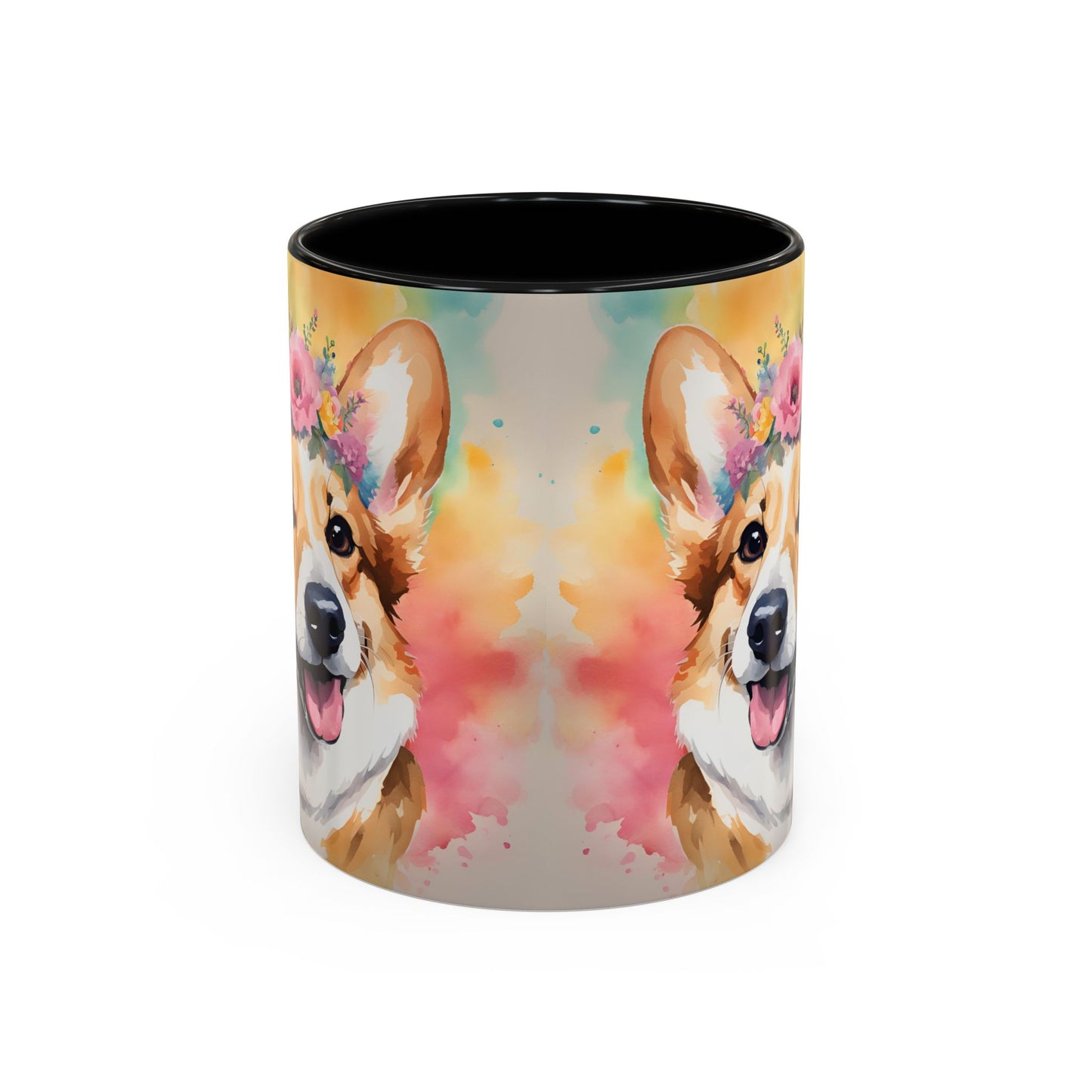 Corgi 02 Accent Coffee Mug - Dog Lover Gift