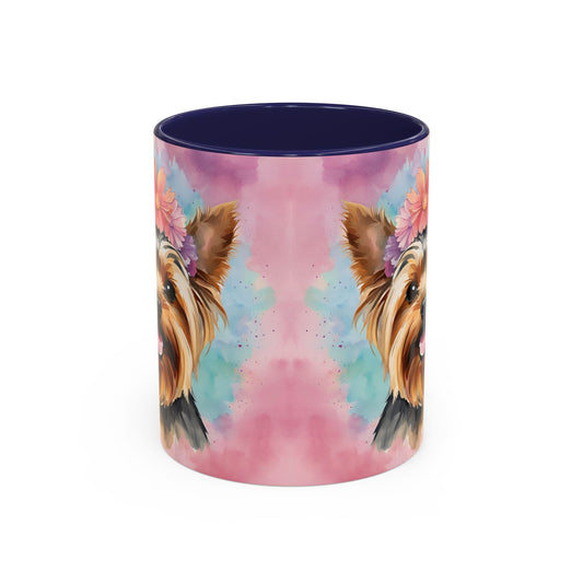 Yorkshire Terrier 02 Accent Coffee Mug - Dog Lover Gift