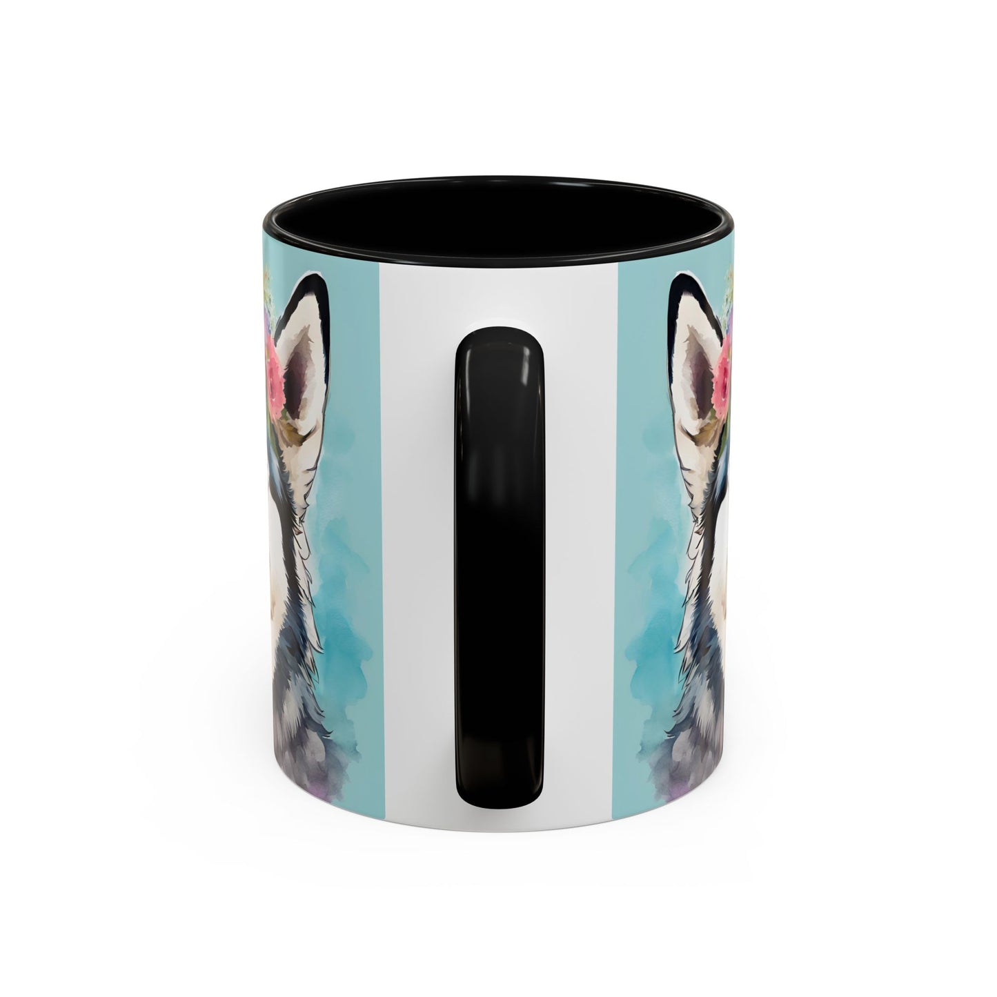 Husky 02 Accent Coffee Mug - Dog Lover Gift