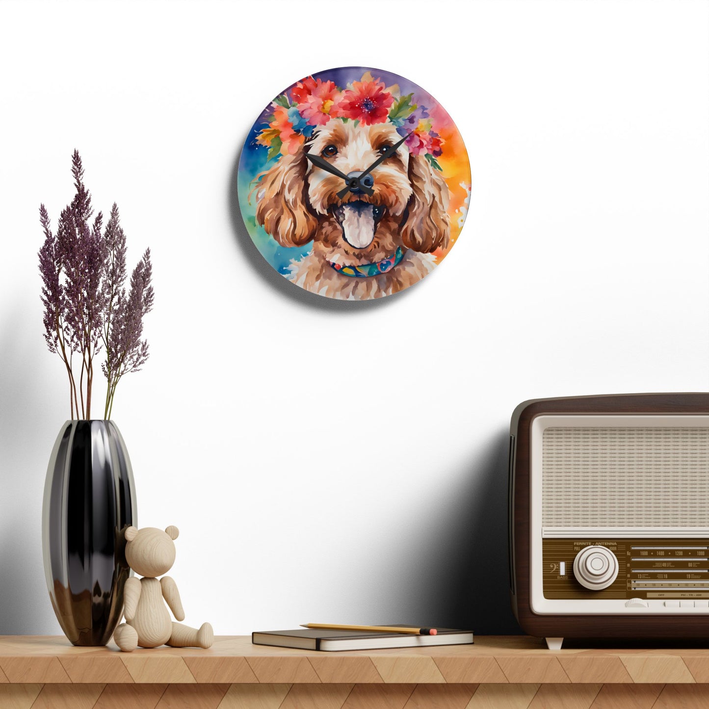 Cockapoo 02 Dog Wall Clock