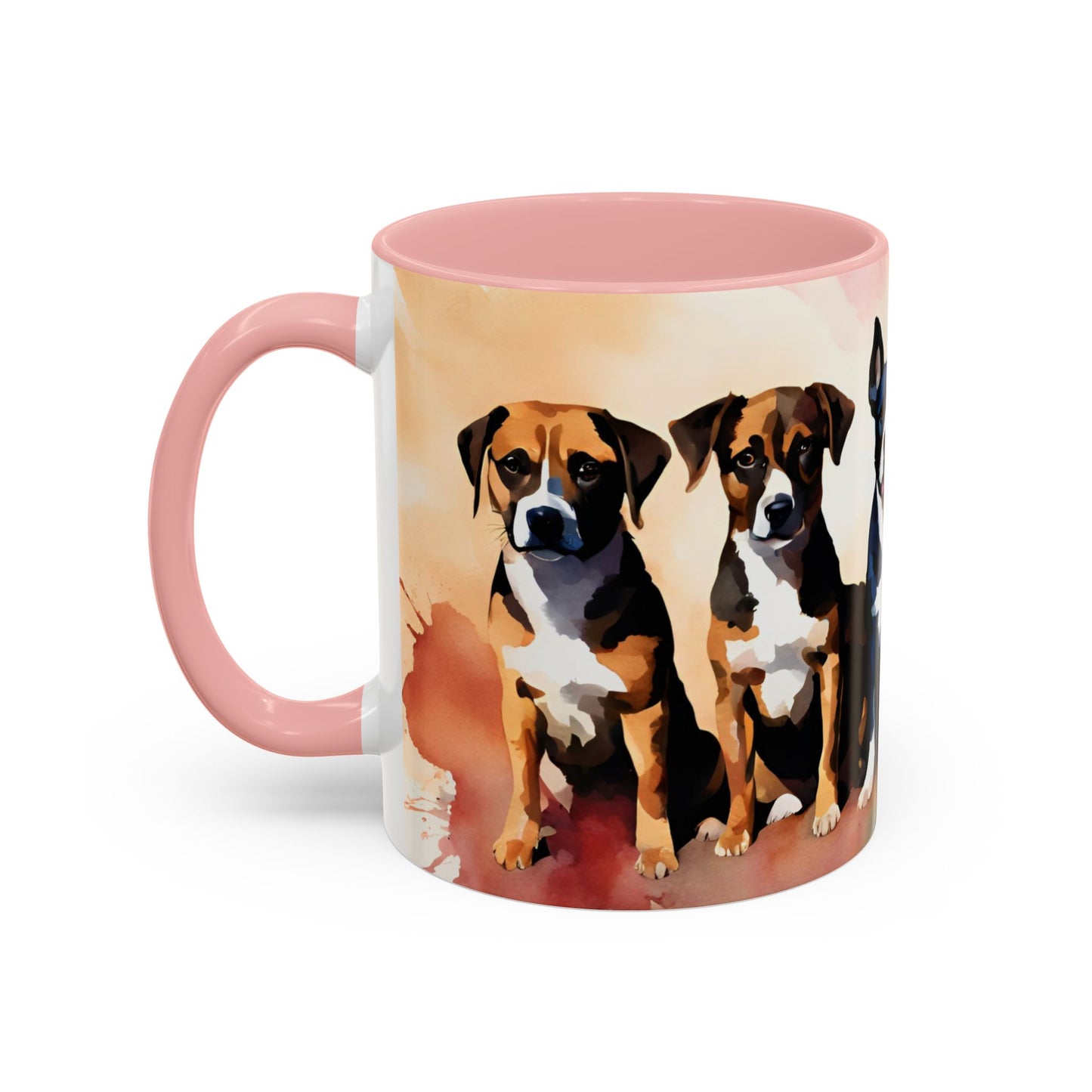 Multicoloured Doggies 04 Accent Mug 11oz