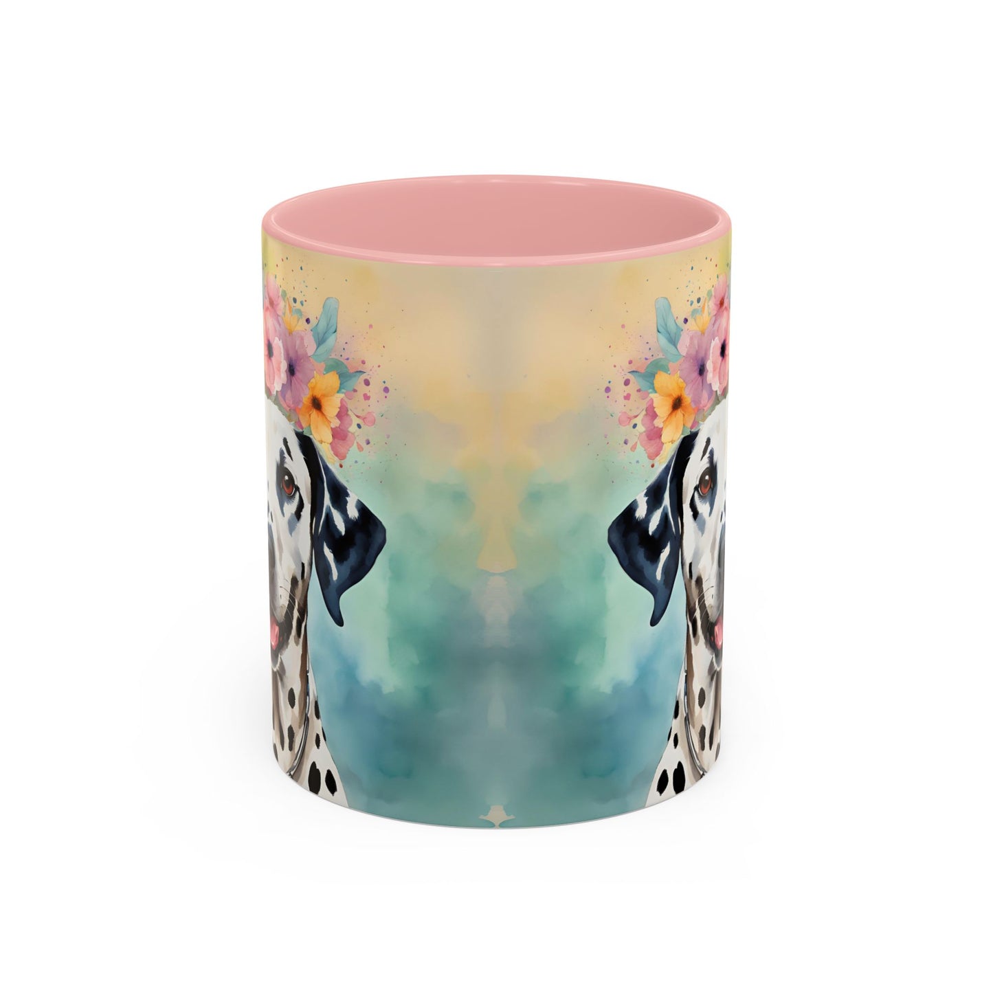 Dalmatian 01 Accent Coffee Mug - Dog Lover Gift