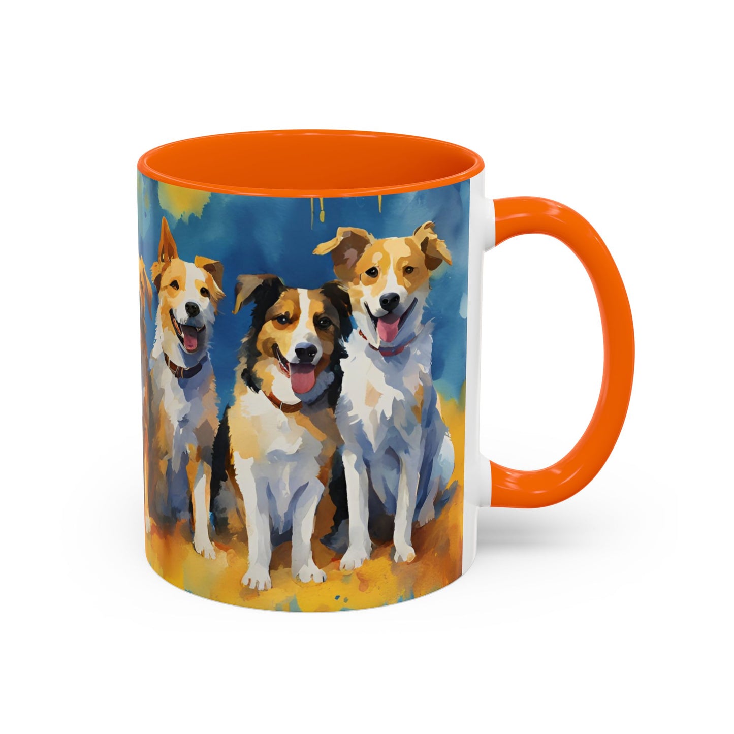 Multicolored Doggies 01 Accent Mug 11oz