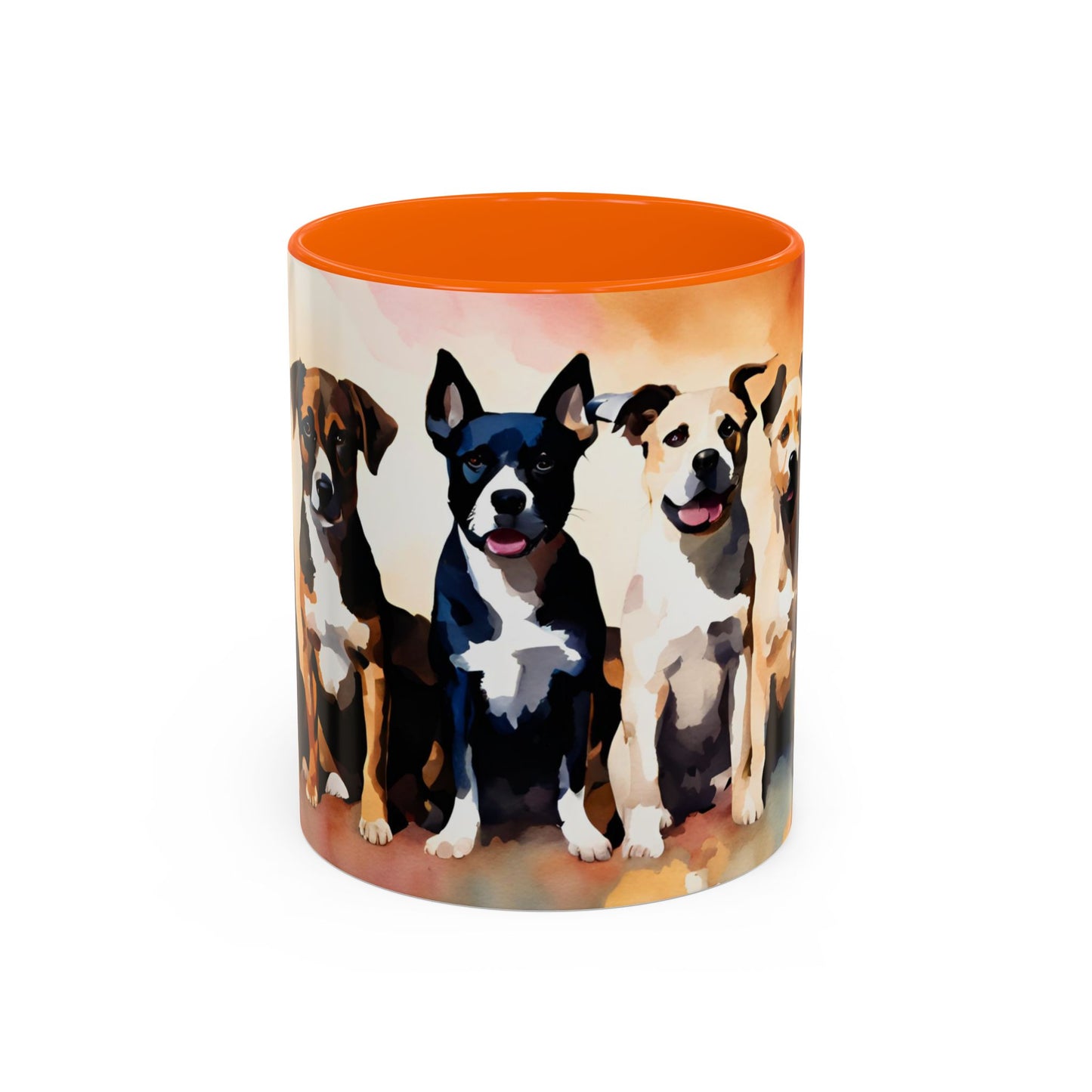 Multicoloured Doggies 04 Accent Mug 11oz