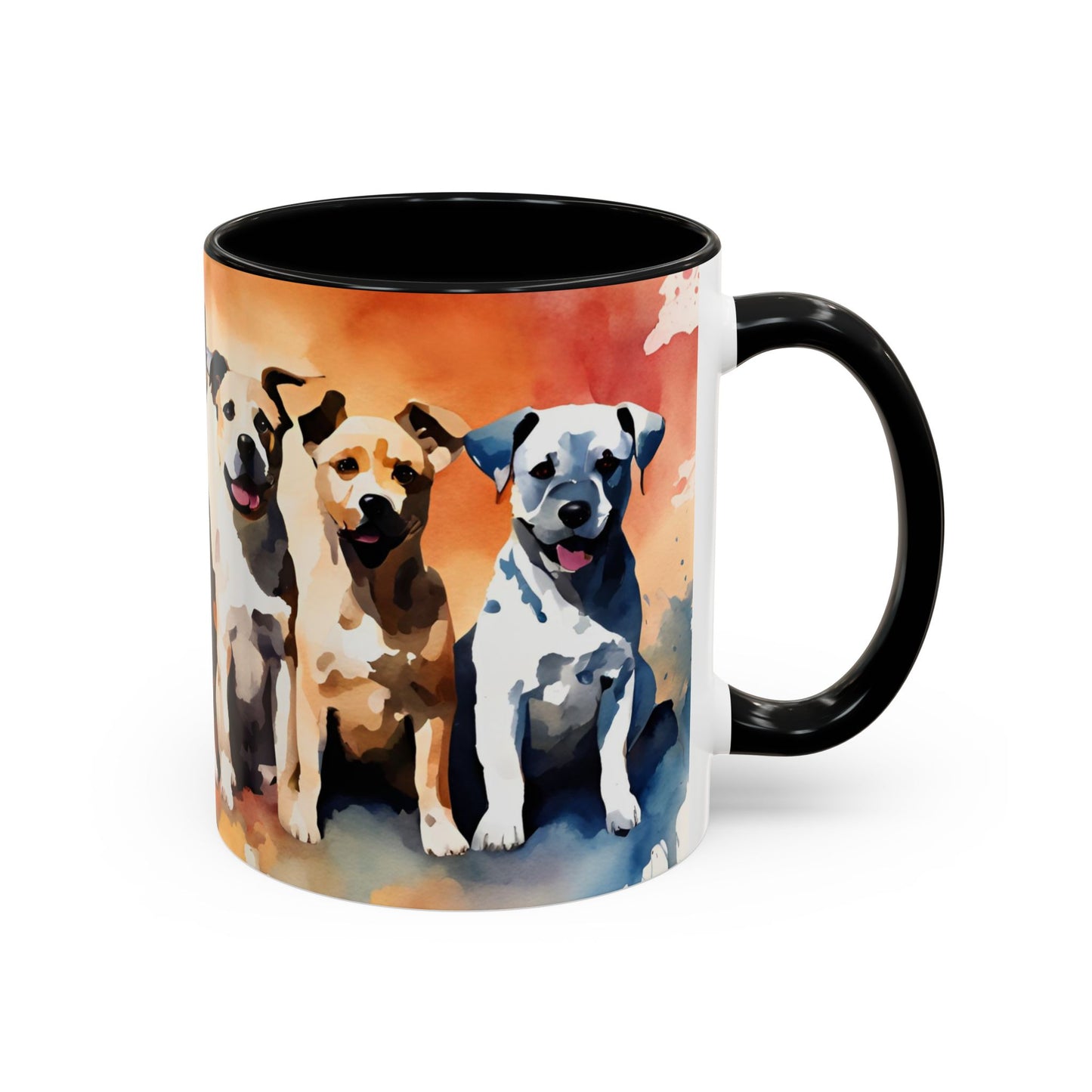 Multicoloured Doggies 04 Accent Mug 11oz