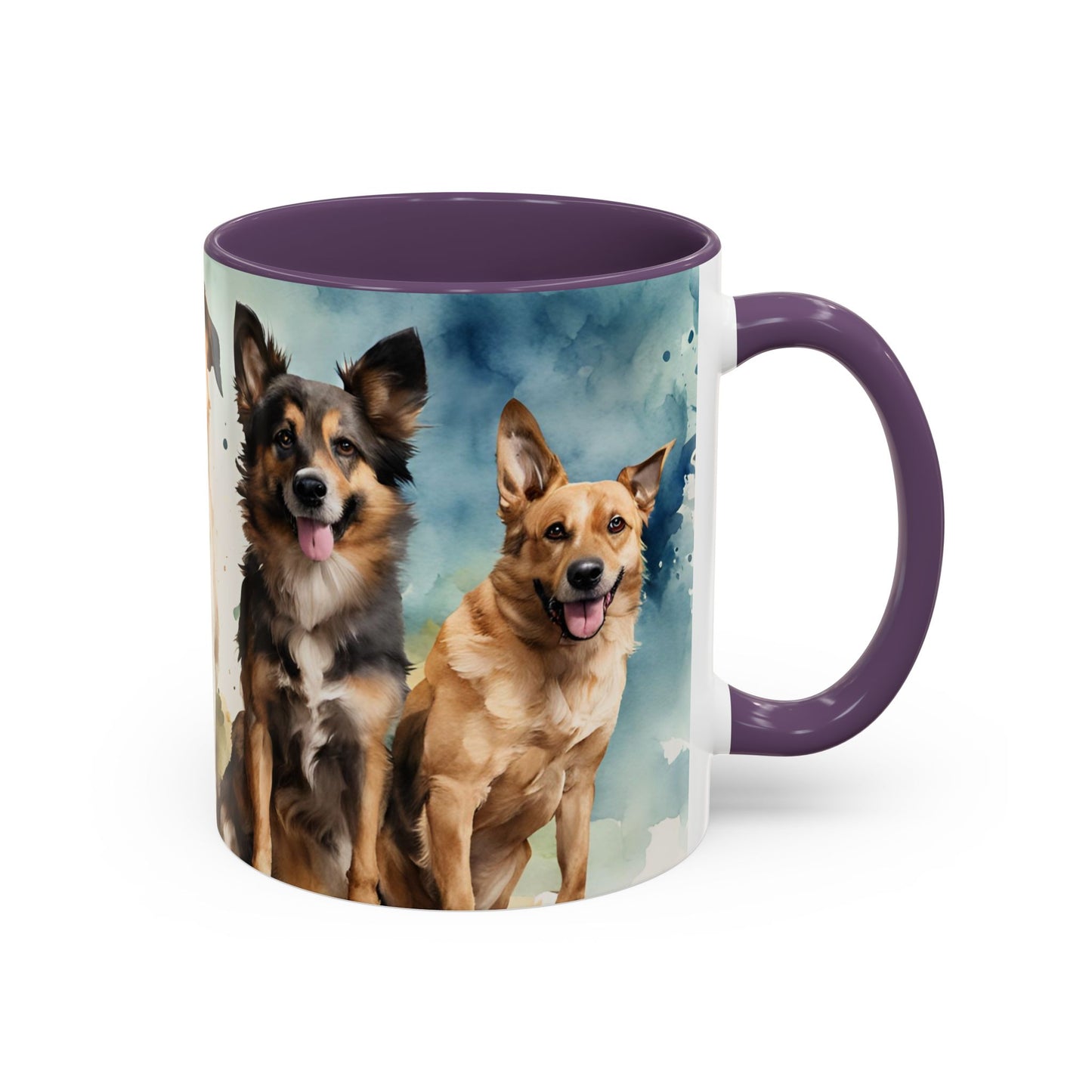 Multicoloured Doggies 06 Accent Mug 11oz