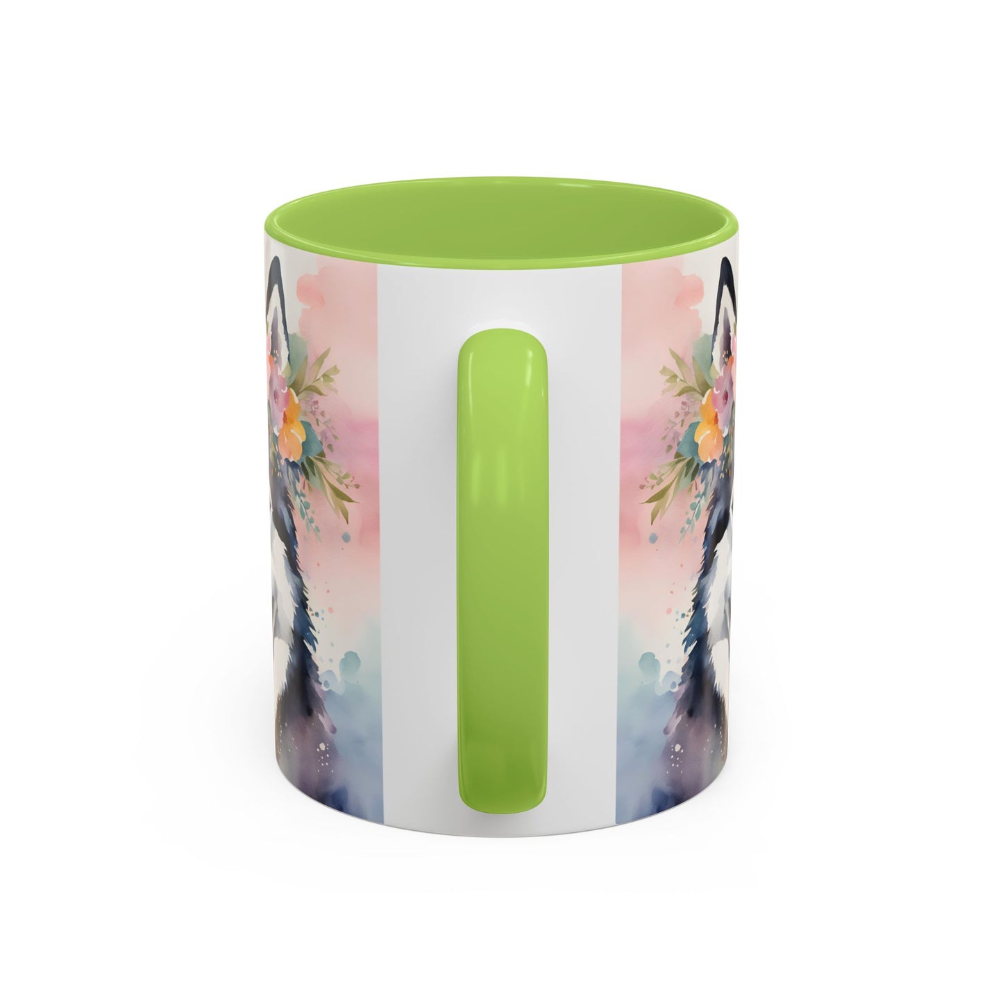 Husky 03 Accent Coffee Mug - Dog Lover Gift