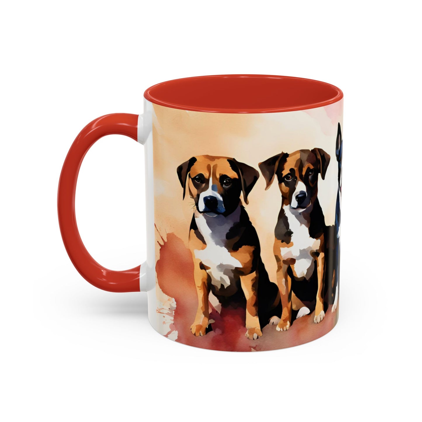 Multicoloured Doggies 04 Accent Mug 11oz