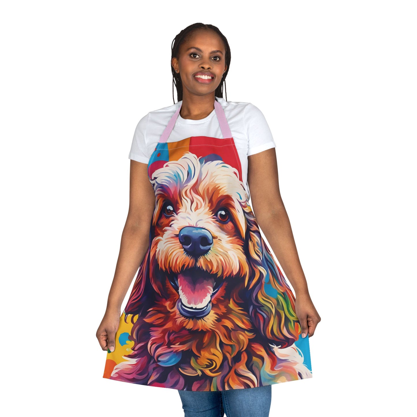 Multi cockerpoo Adult Apron (AOP)