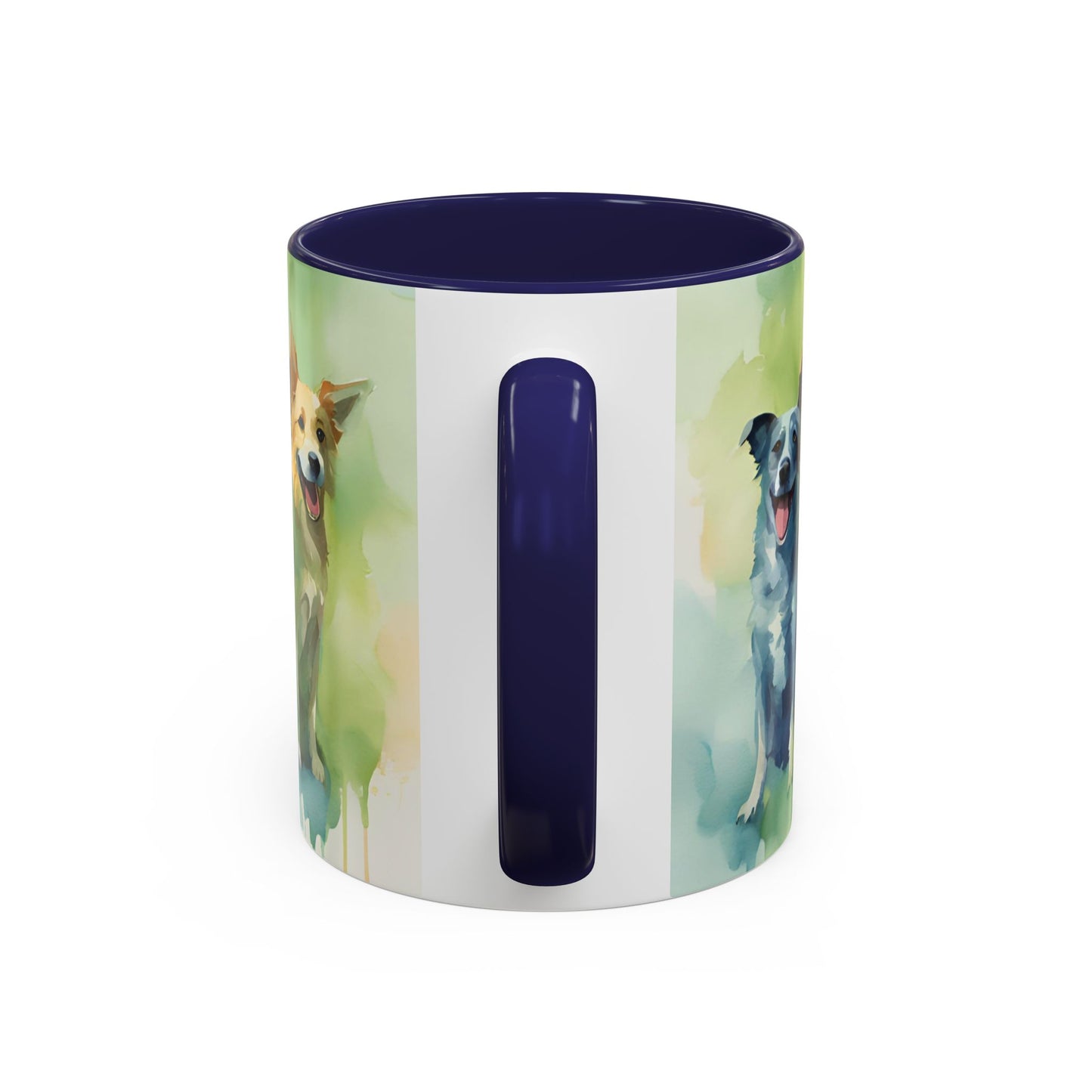 Multicoloured Doggies 10 Accent Mug 11oz