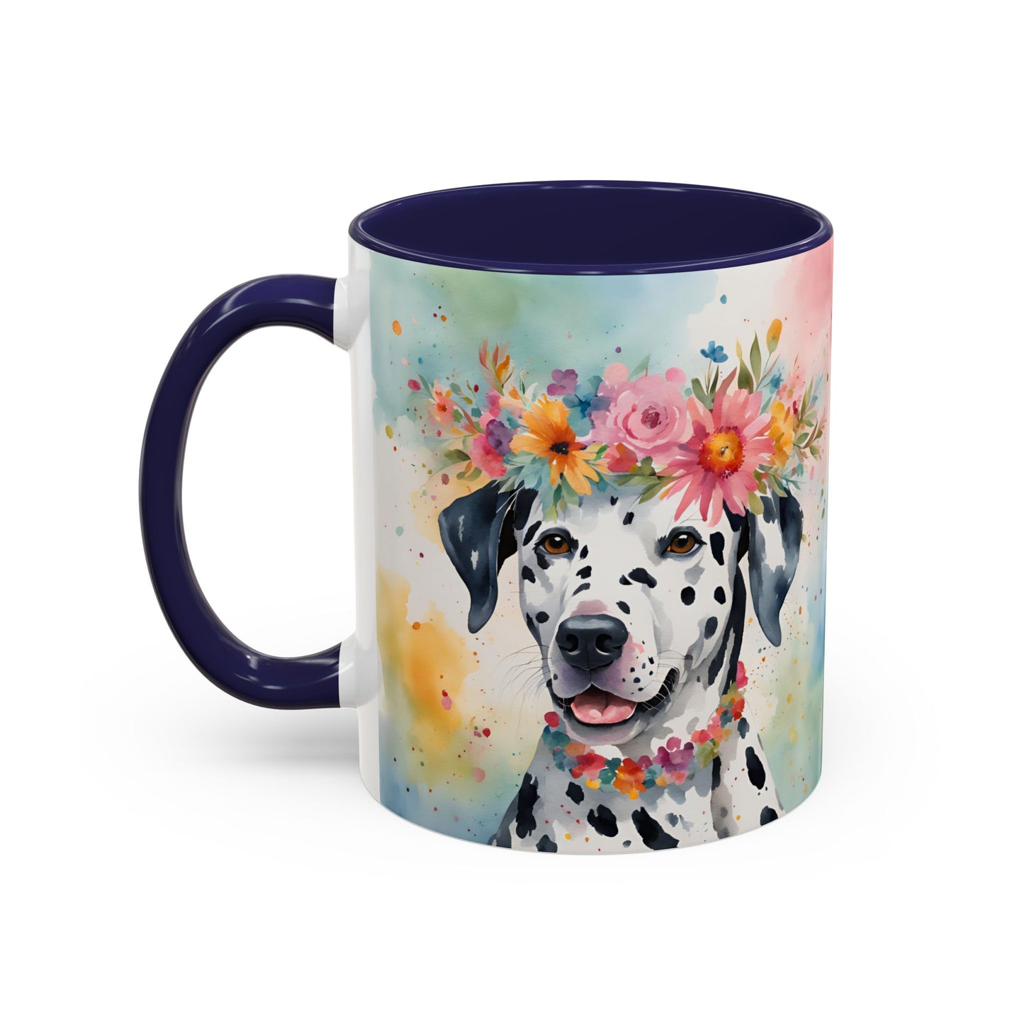 Dalmatian 02 Accent Coffee Mug - Dog Lover Gift
