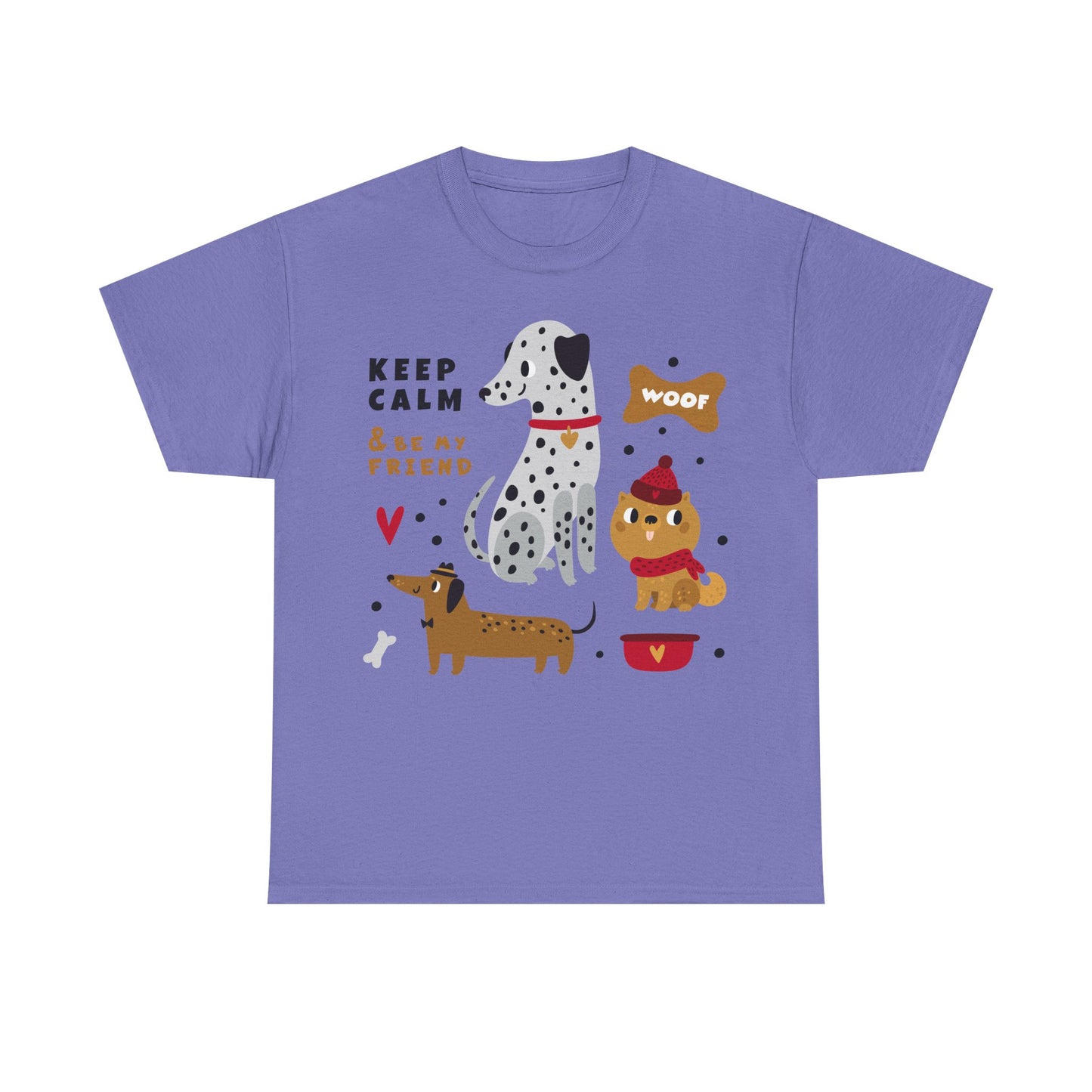 Keep Calm And Be My Friend Unisex Heavy Cotton Tee