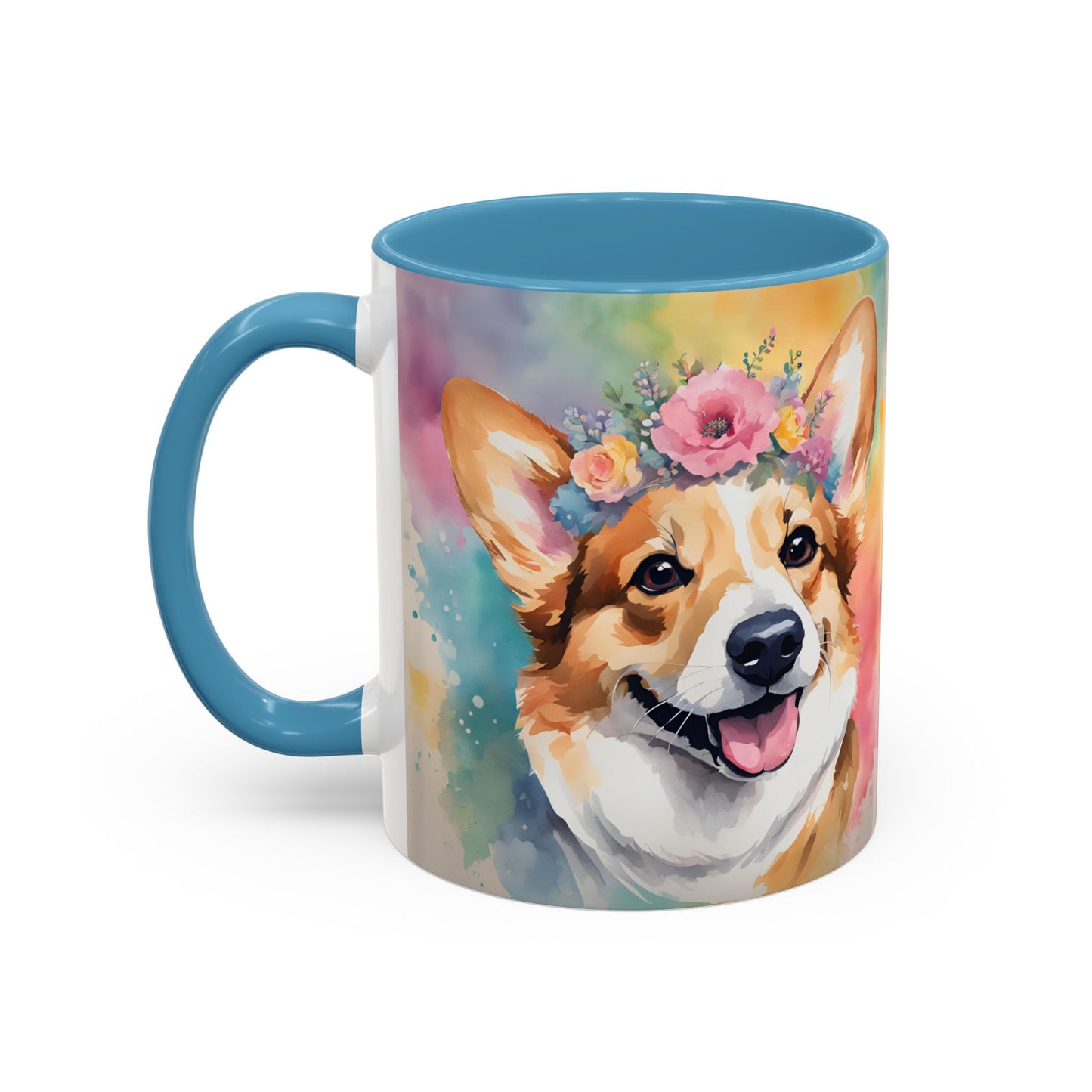 Corgi 02 Accent Coffee Mug - Dog Lover Gift
