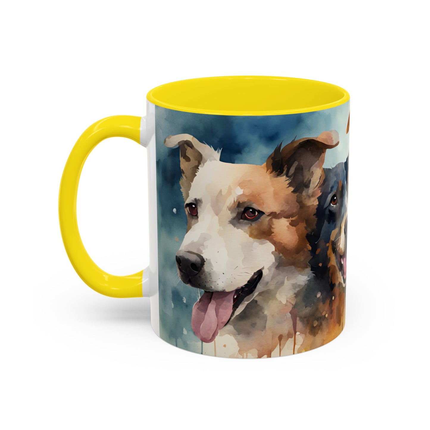 Multicoloured Doggies 5 Accent Mug 11oz