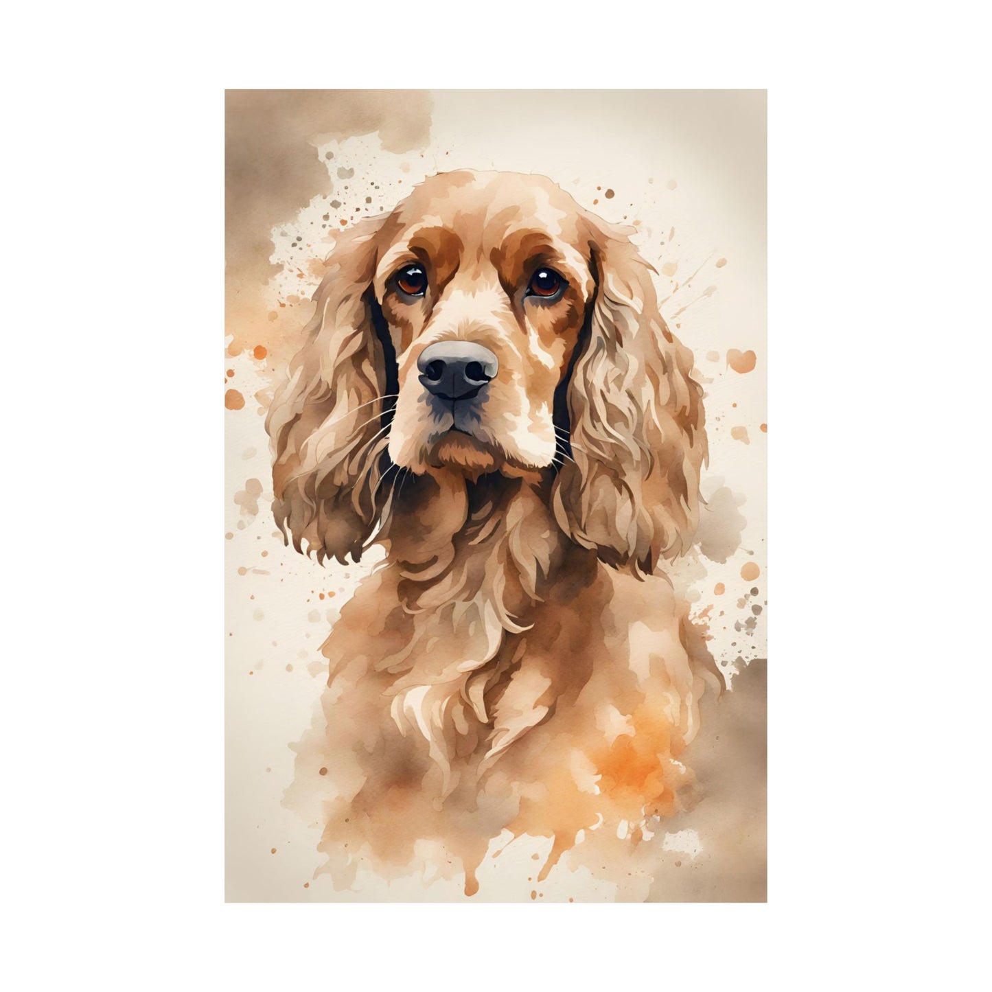 Dogs Cocker Spaniel 03 Matte Vertical Poster
