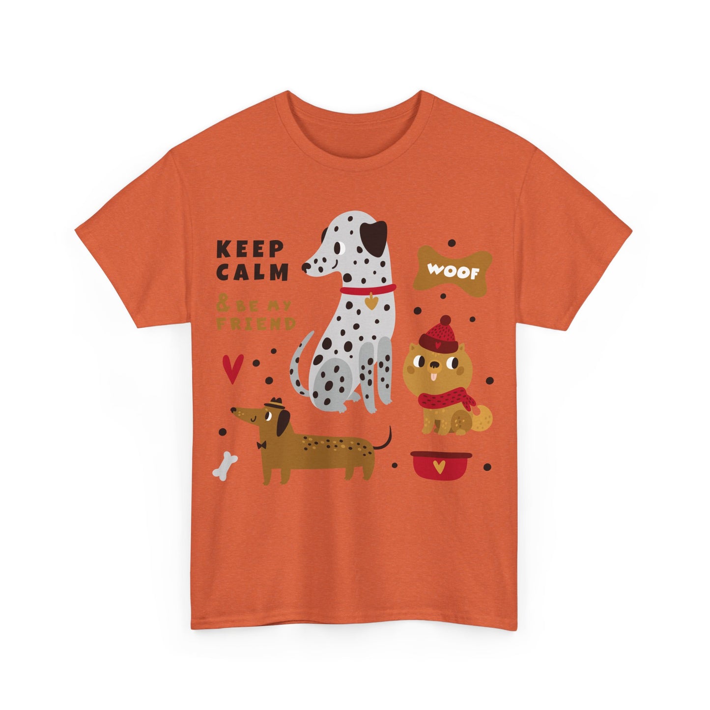 Keep Calm And Be My Friend Unisex Heavy Cotton Tee