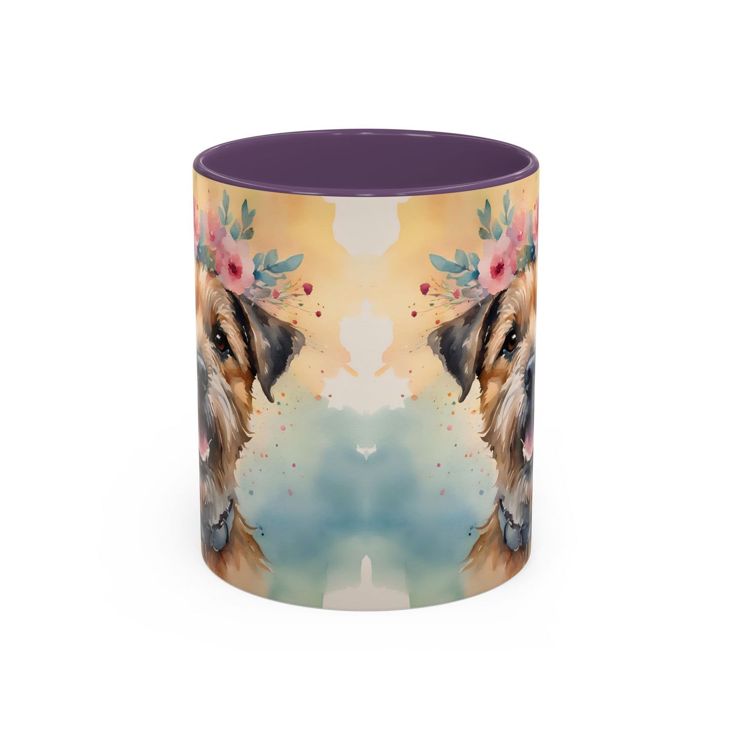 Border Terrier 01 Accent Coffee Mug - Dog Lover Gift