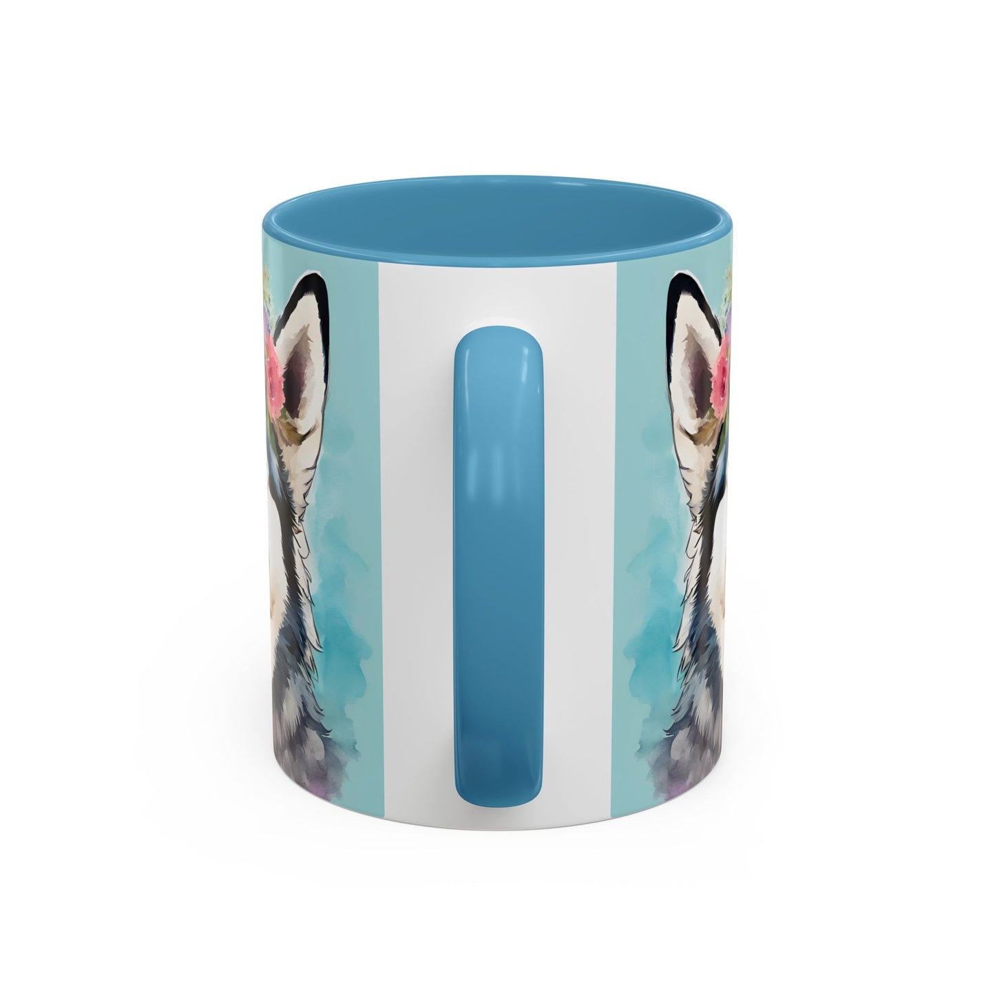 Husky 02 Accent Coffee Mug - Dog Lover Gift
