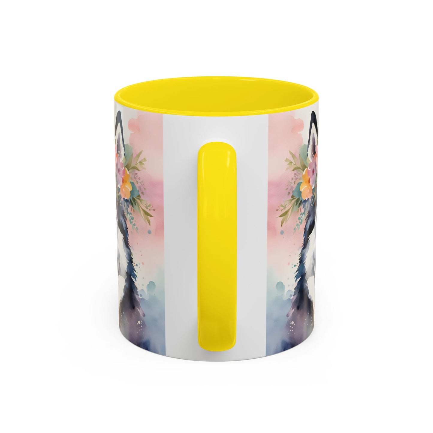 Husky 03 Accent Coffee Mug - Dog Lover Gift