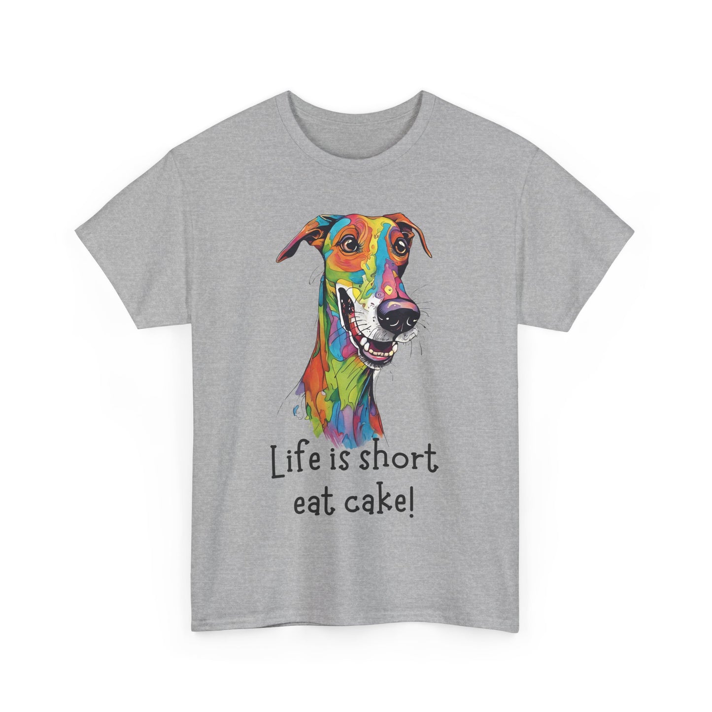 Life Is Short, Eat Cake! Unisex Heavy Cotton Tee