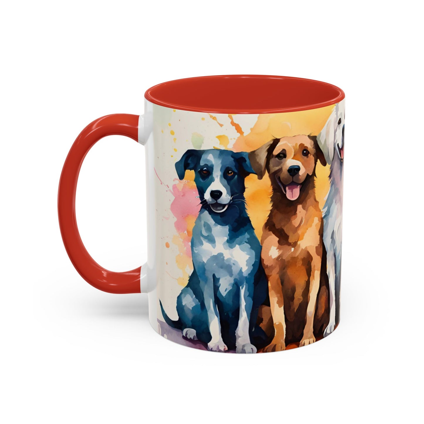 Multicoloured Doggies 07 Accent Mug 11oz