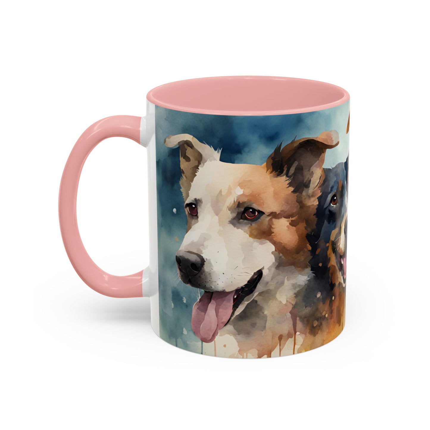 Multicoloured Doggies 5 Accent Mug 11oz