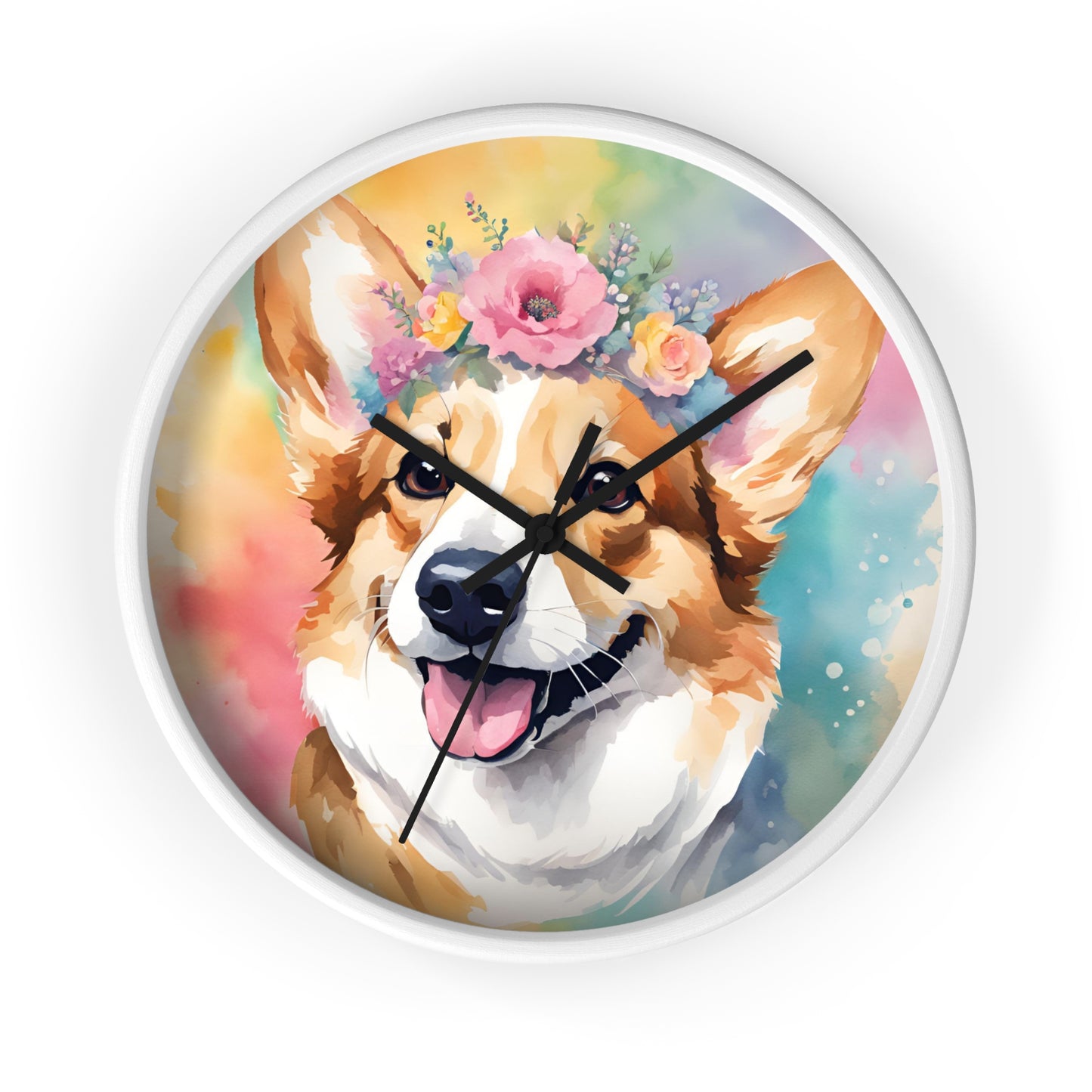 Corgi 01 Dog Wall Clock