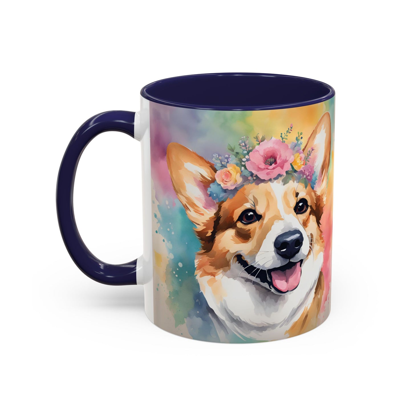 Corgi 02 Accent Coffee Mug - Dog Lover Gift