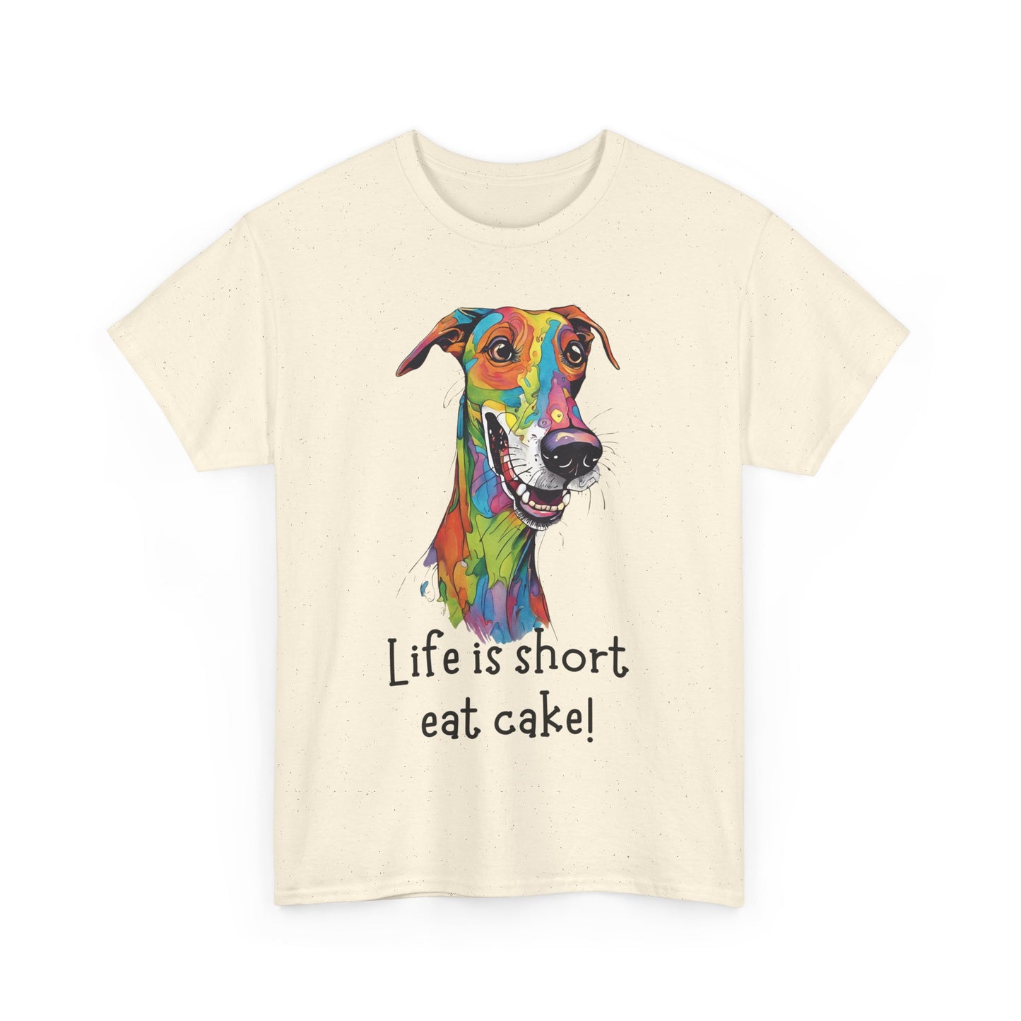 Life Is Short, Eat Cake! Unisex Heavy Cotton Tee