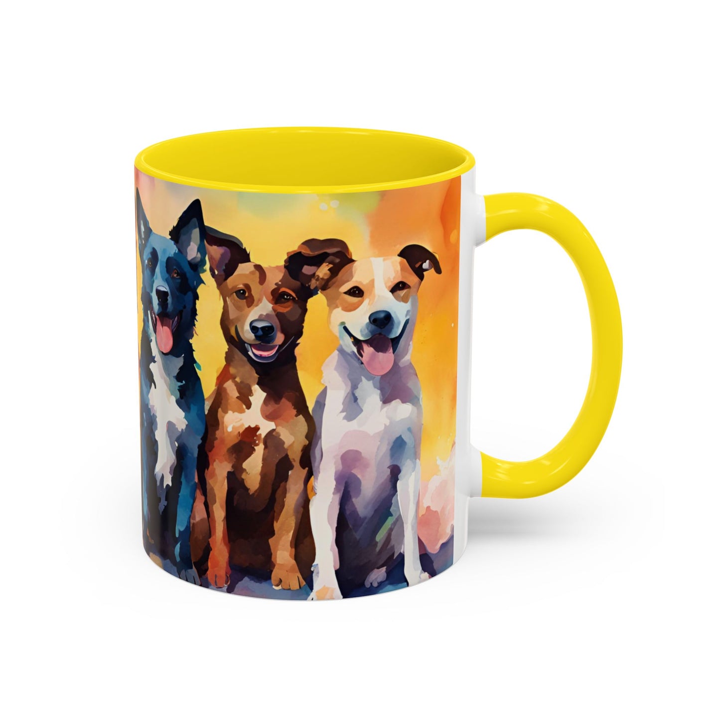 Multicoloured Doggies 03 Accent Mug 11oz