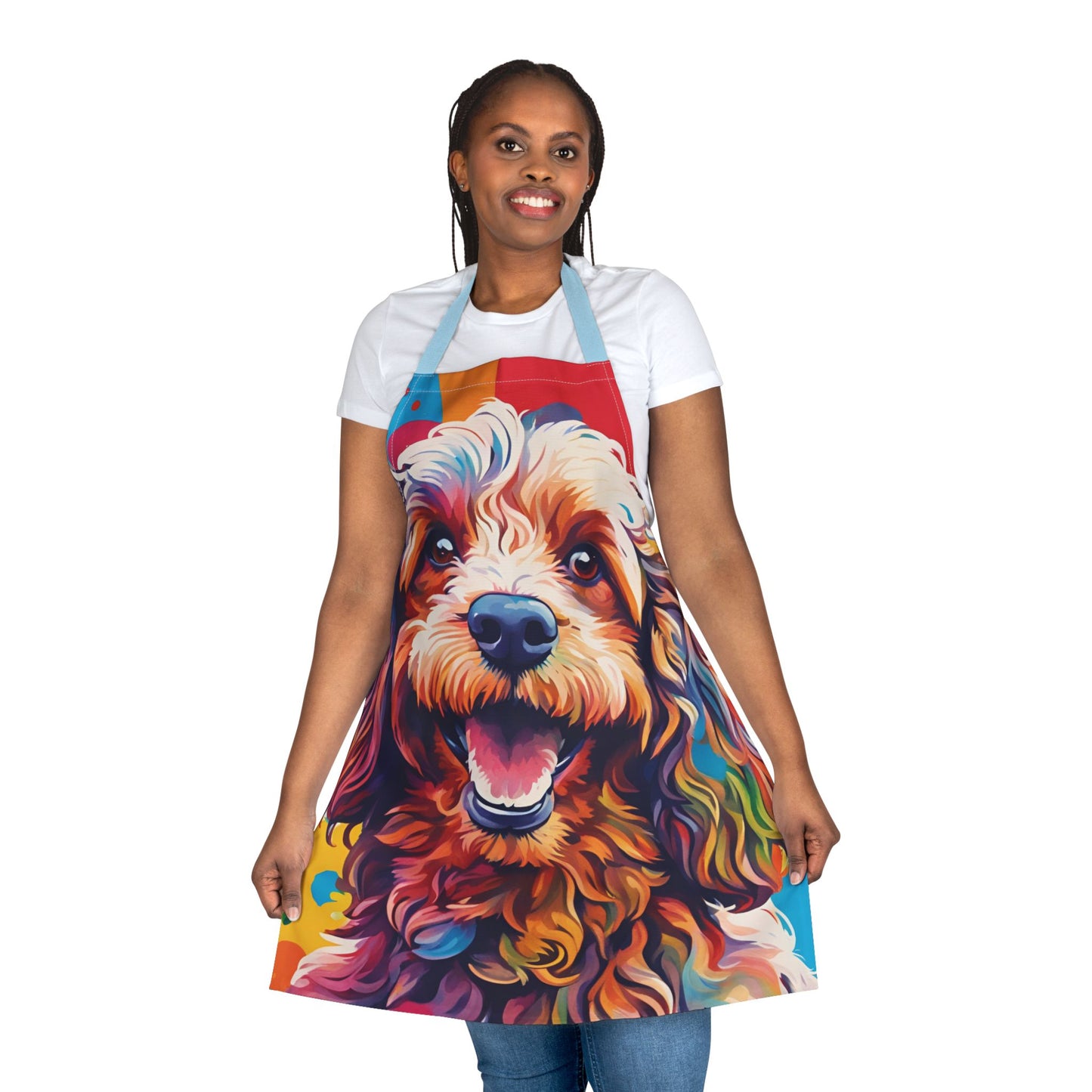 Multi cockerpoo Adult Apron (AOP)