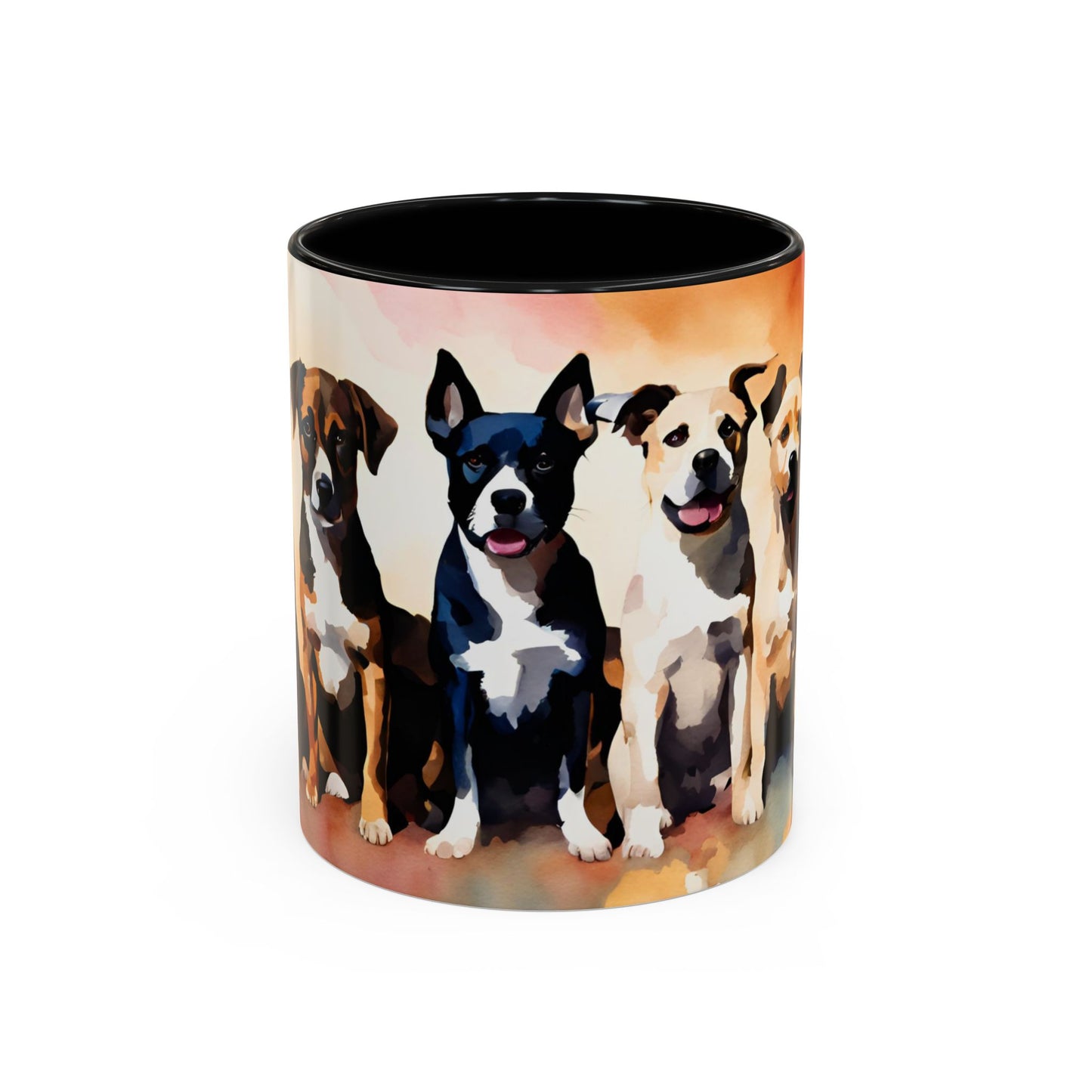 Multicoloured Doggies 04 Accent Mug 11oz