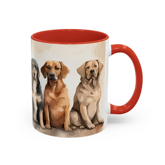 Doggies in a Row 02 Accent Mug 11oz
