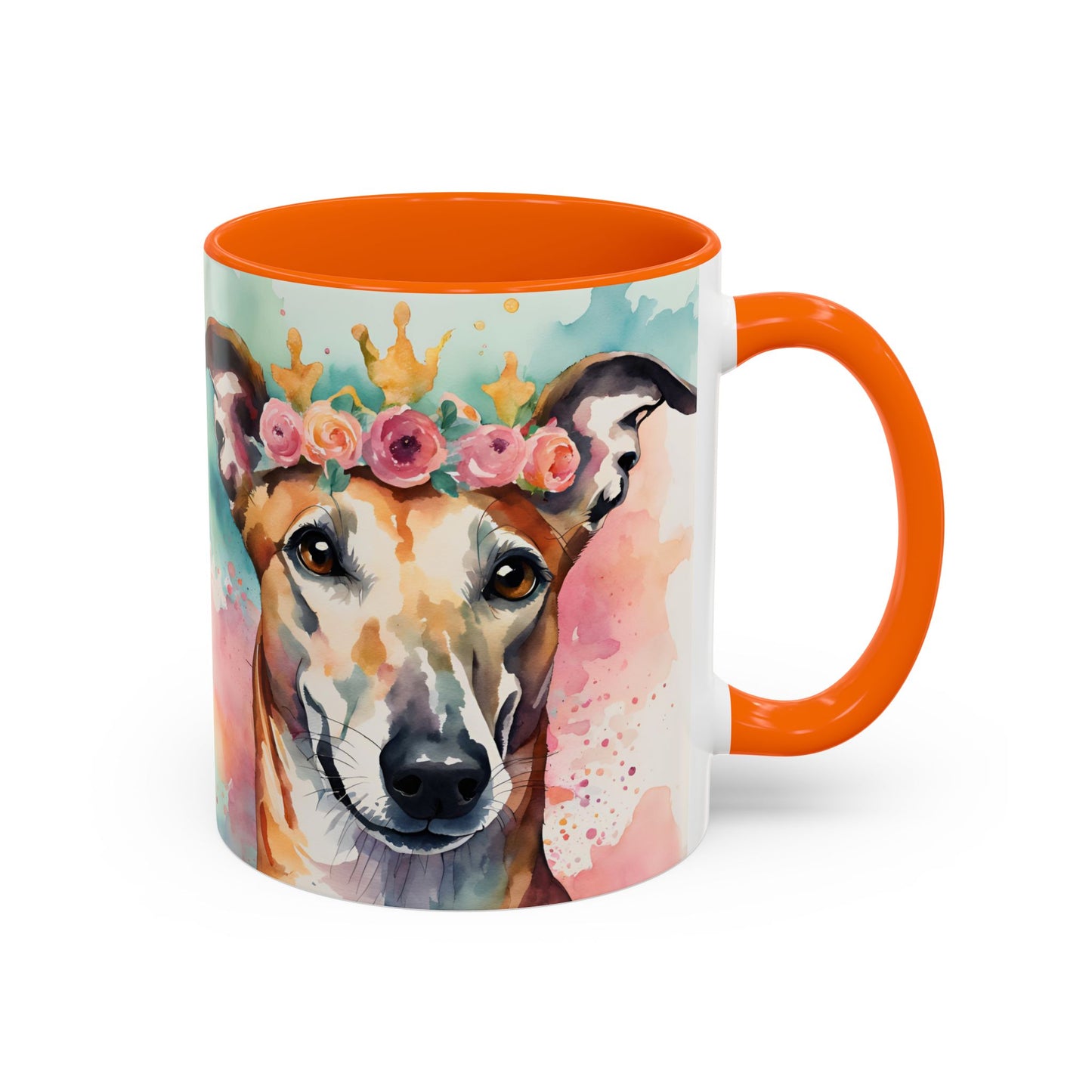 Greyhound 04 Accent Coffee Mug - Dog Lover Gift