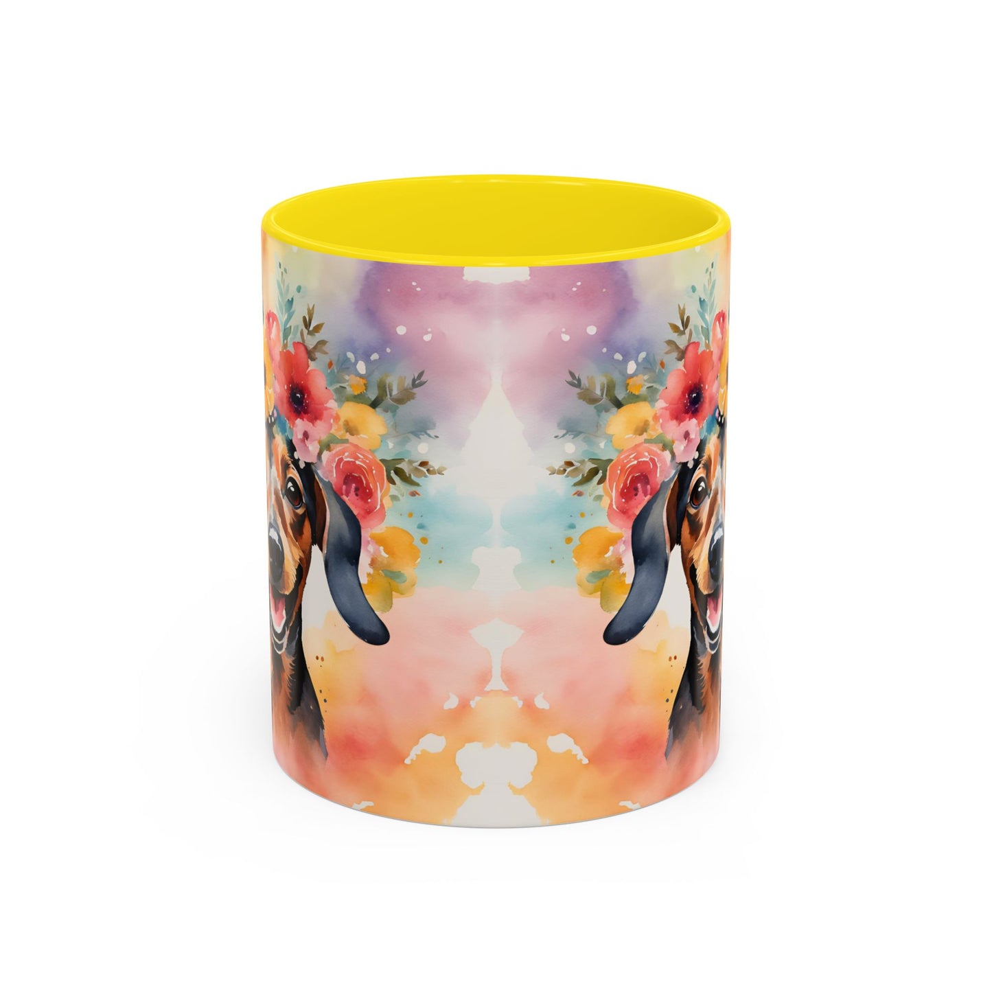 Dachshund 02 Accent Coffee Mug - Dog Lover Gift