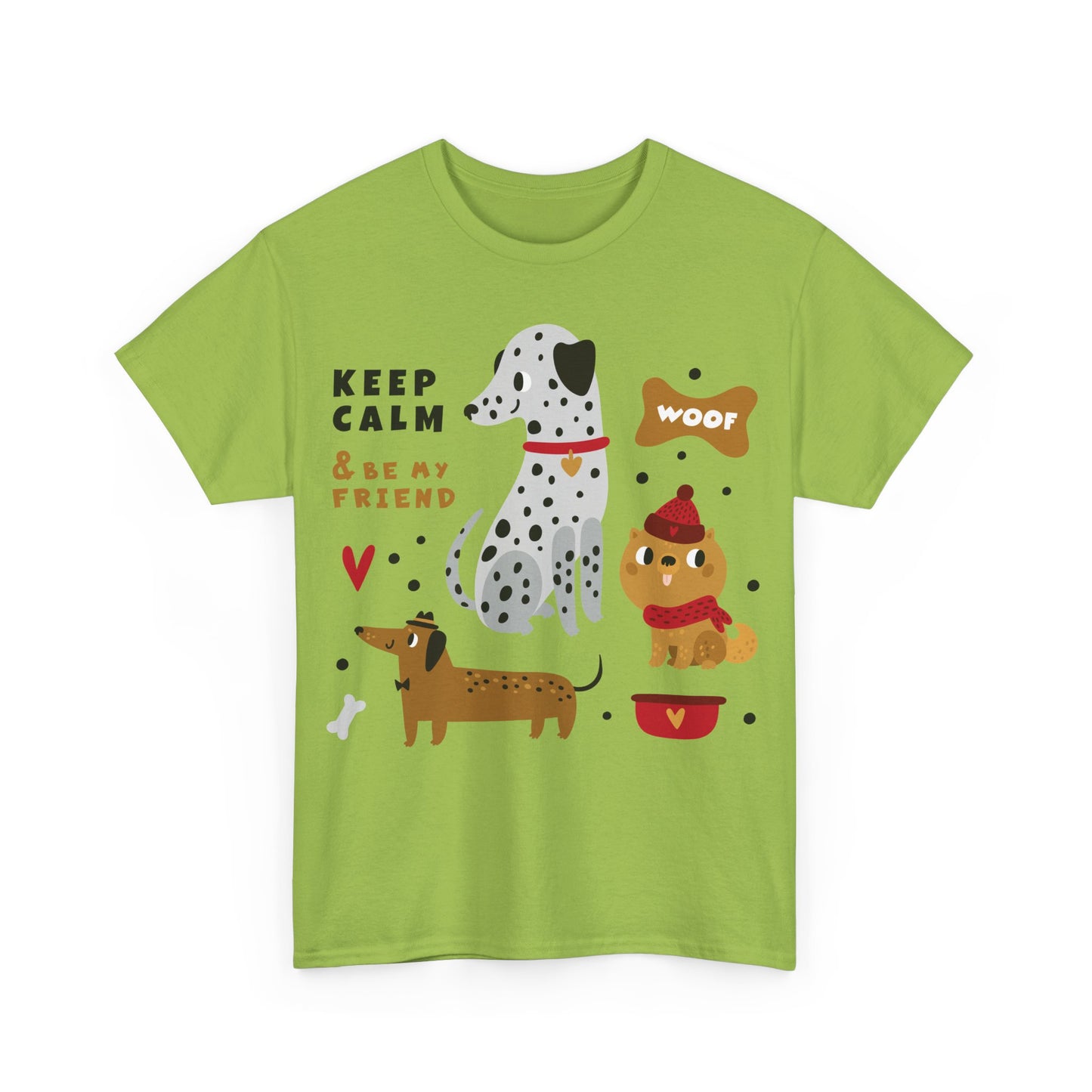 Keep Calm And Be My Friend Unisex Heavy Cotton Tee