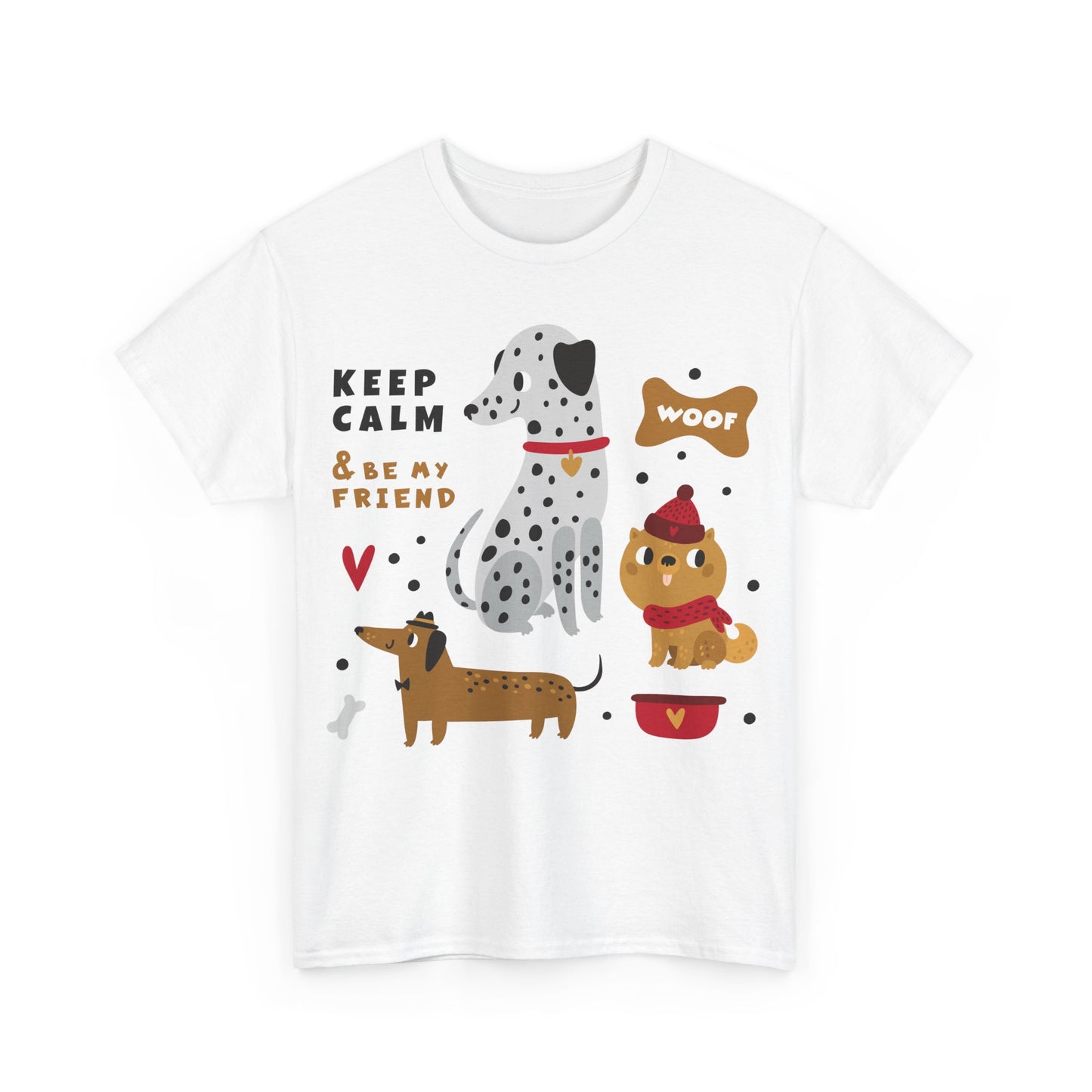 Keep Calm And Be My Friend Unisex Heavy Cotton Tee